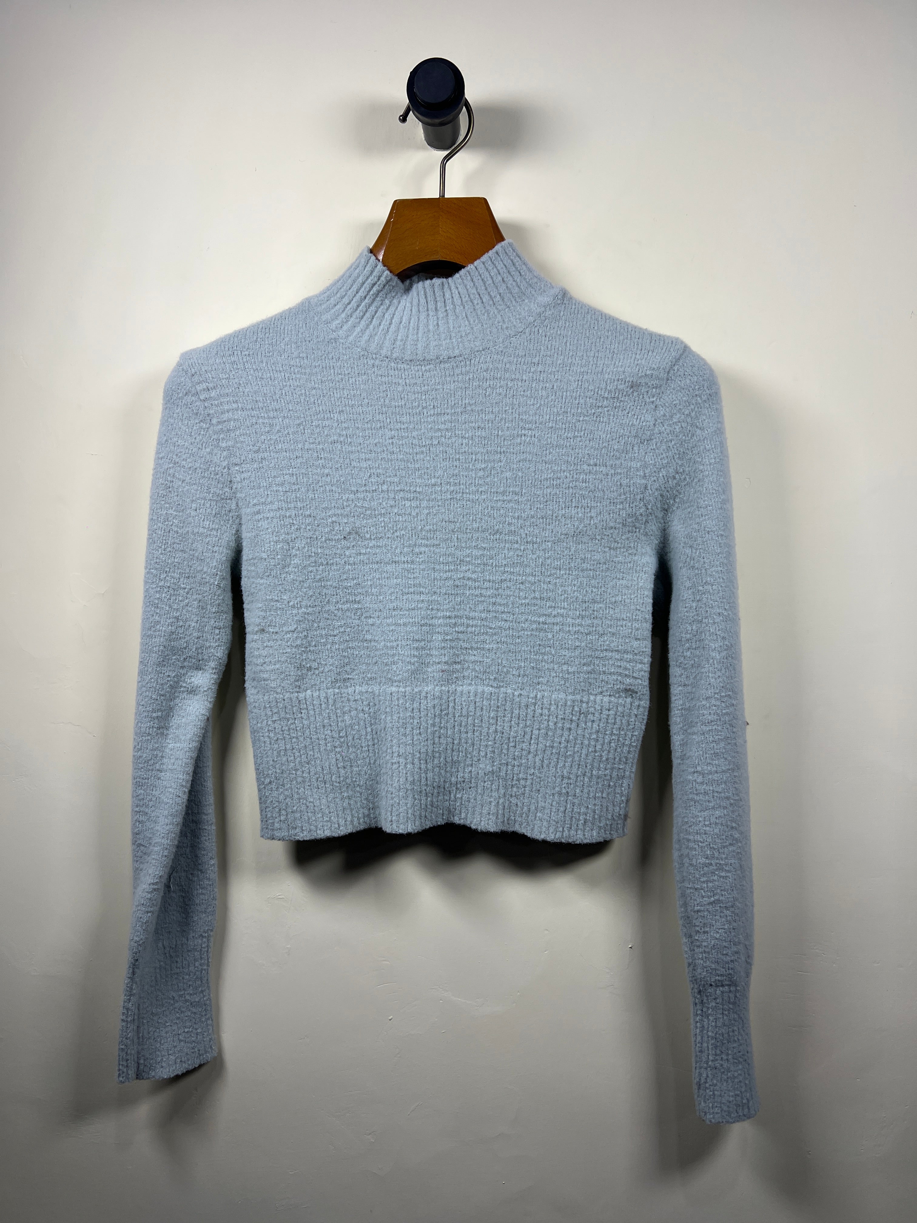 Ardene MockNeck Velvet Sweater (Women) (Small)