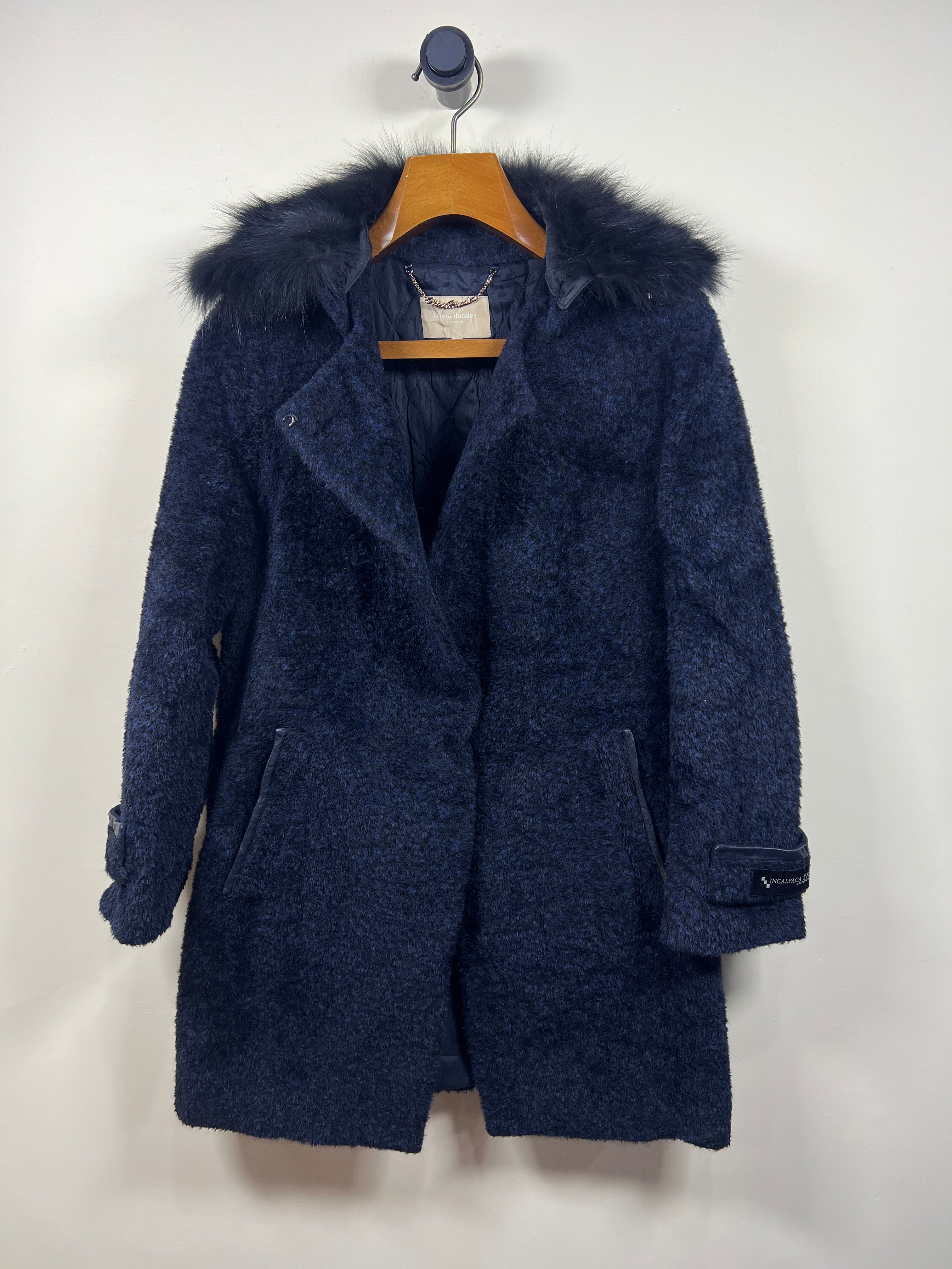 Olivia Hassler Wool Long Coat (Women) (Medium-Large)