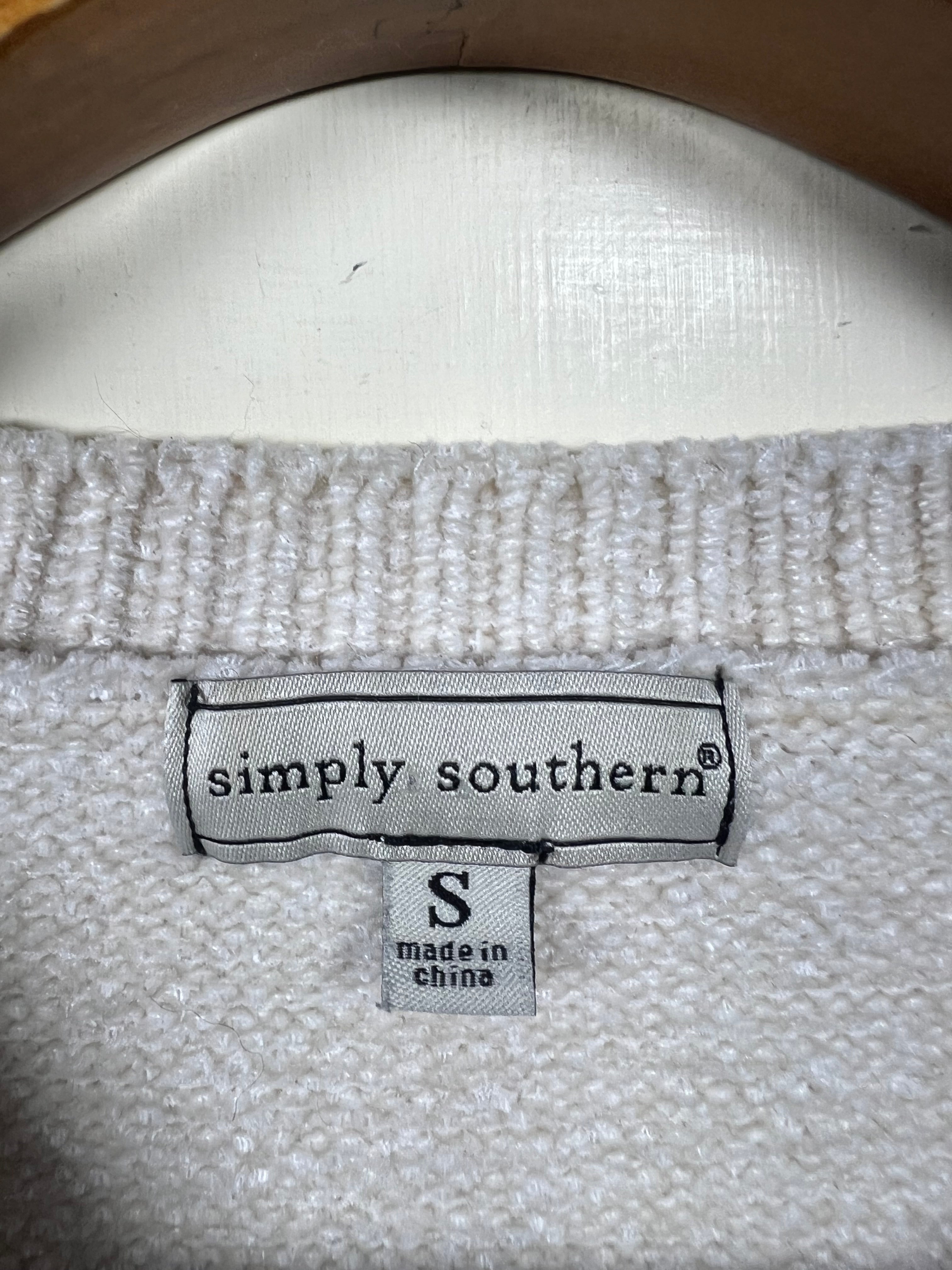 Simply Southern Velvet Sweater (Women) (Medium-Large)