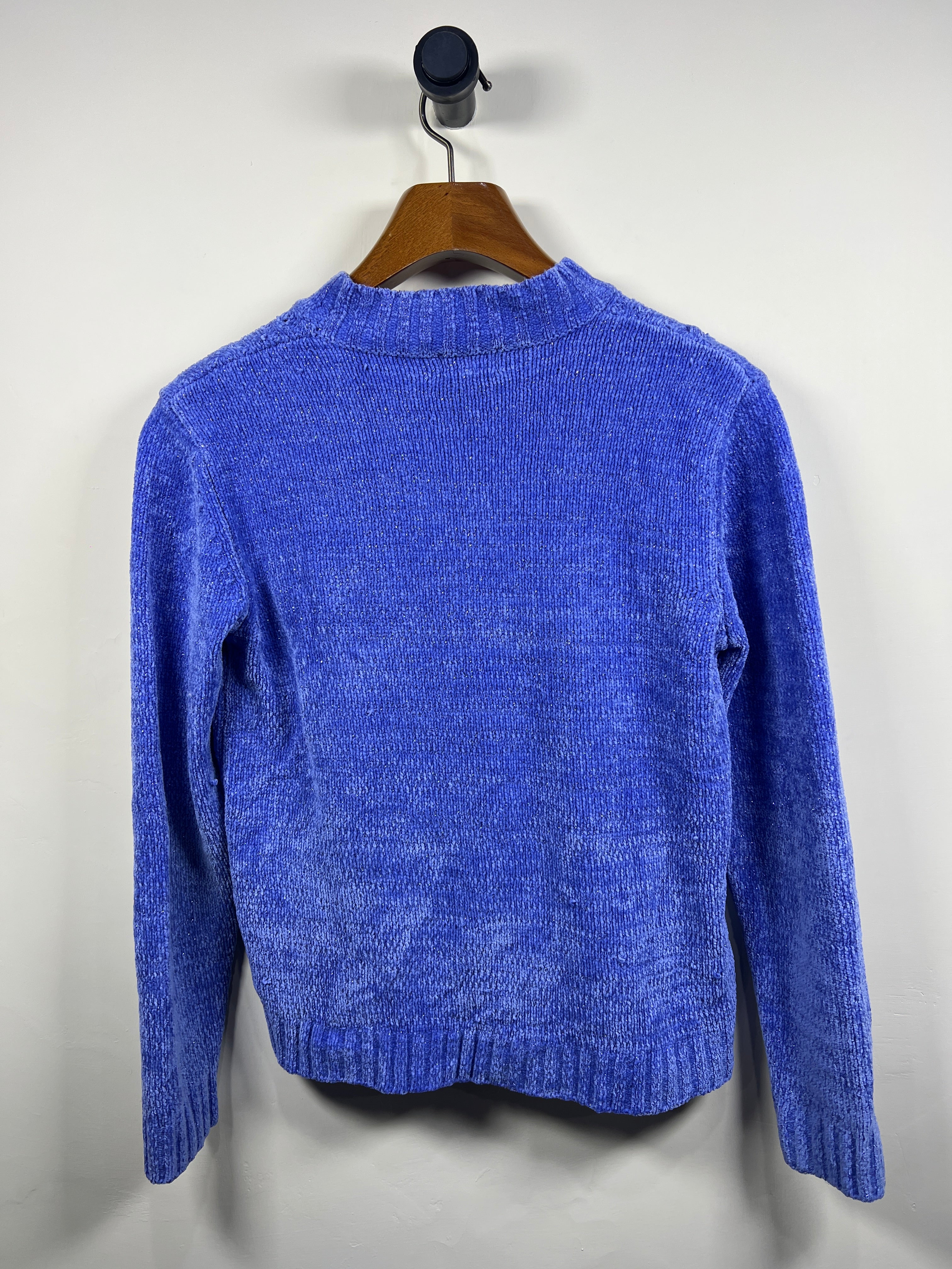 Tabi Cable Knitted Velvet Sweater (Women) (Medium-Large)