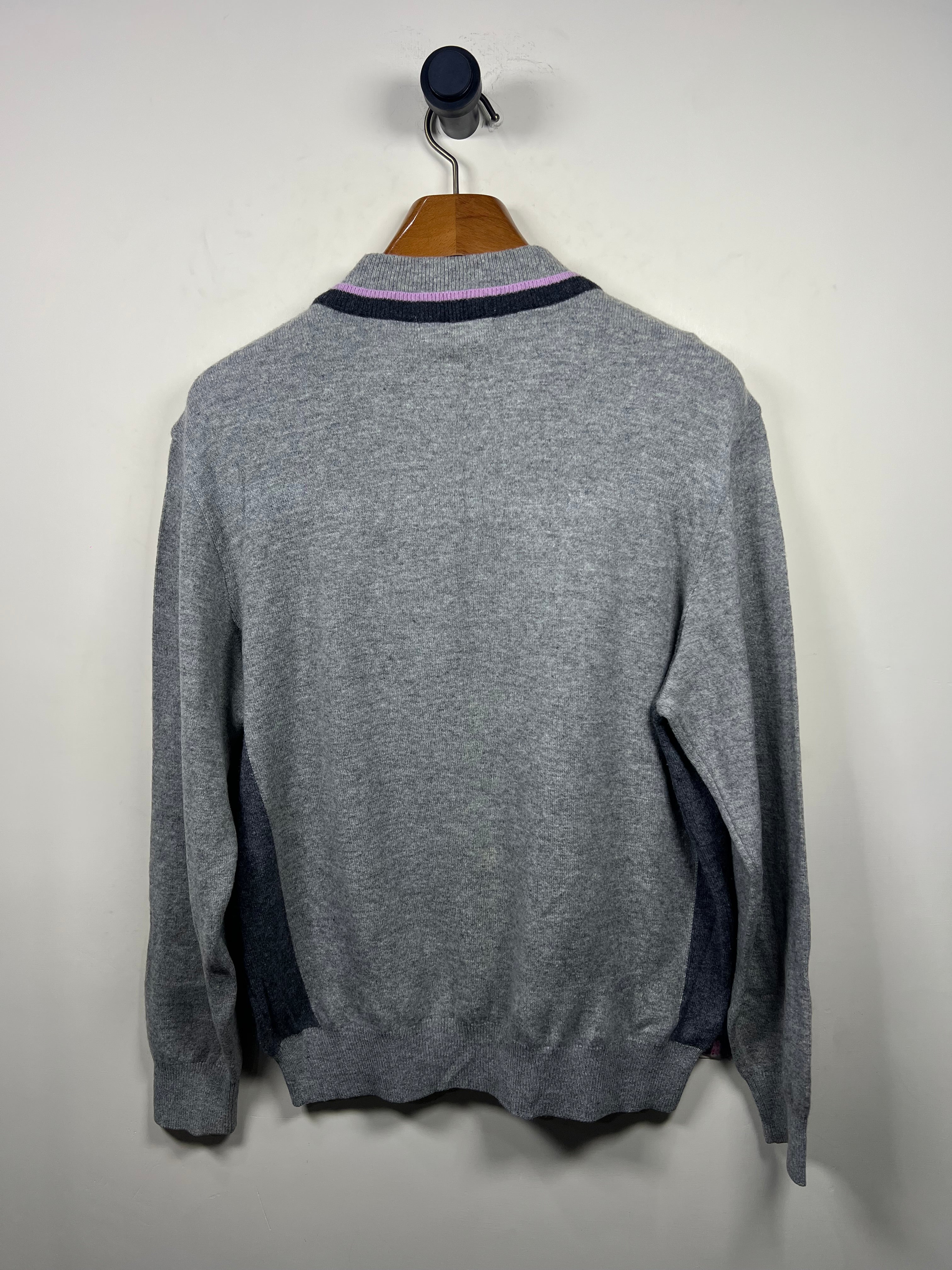 Quarter Buttoned Sweater (Large)