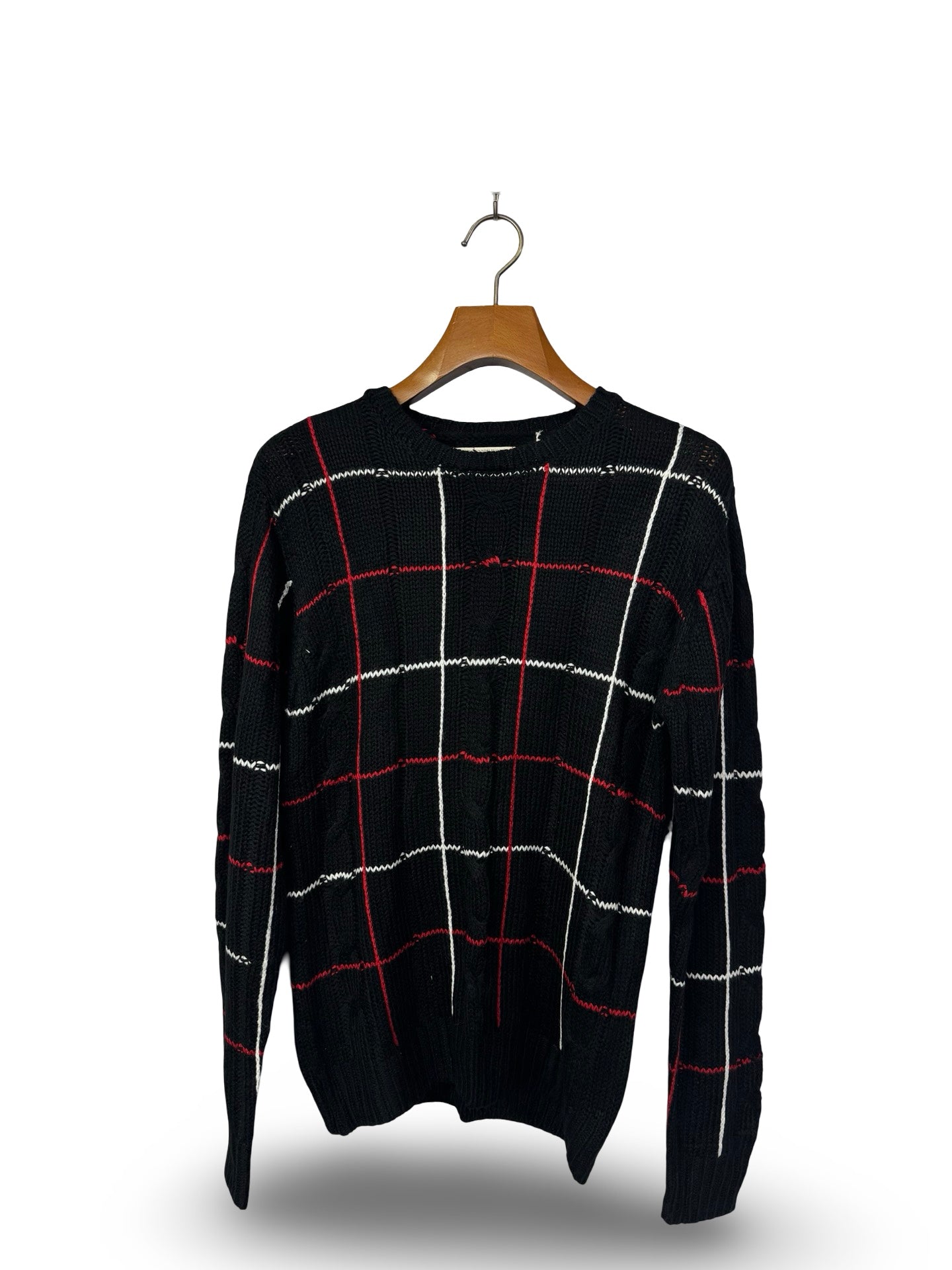 Louxs Oversized Cable Knitted Sweater (Medium)