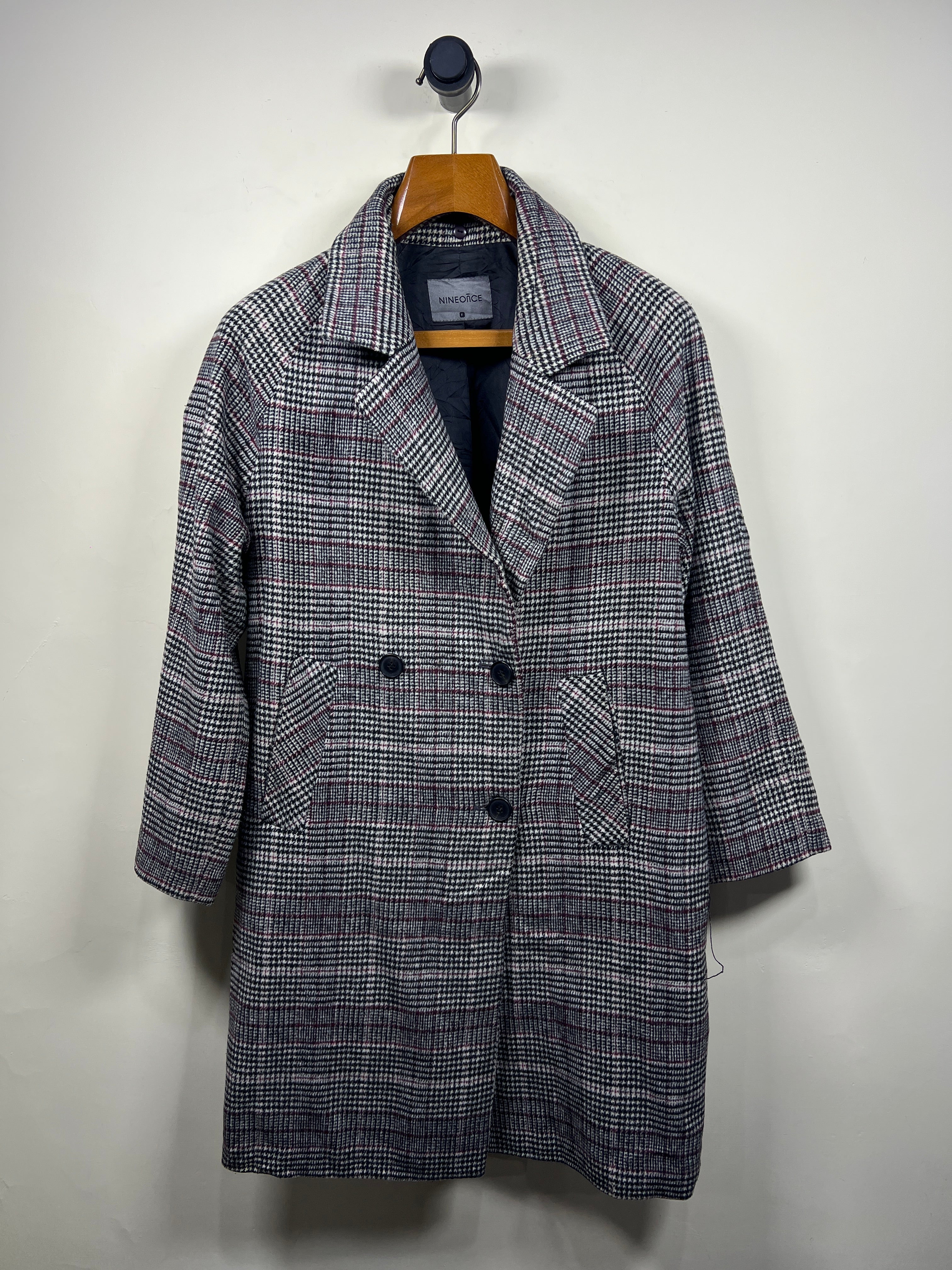 Nine Once Wool Long Coat (Women) (Medium-large)