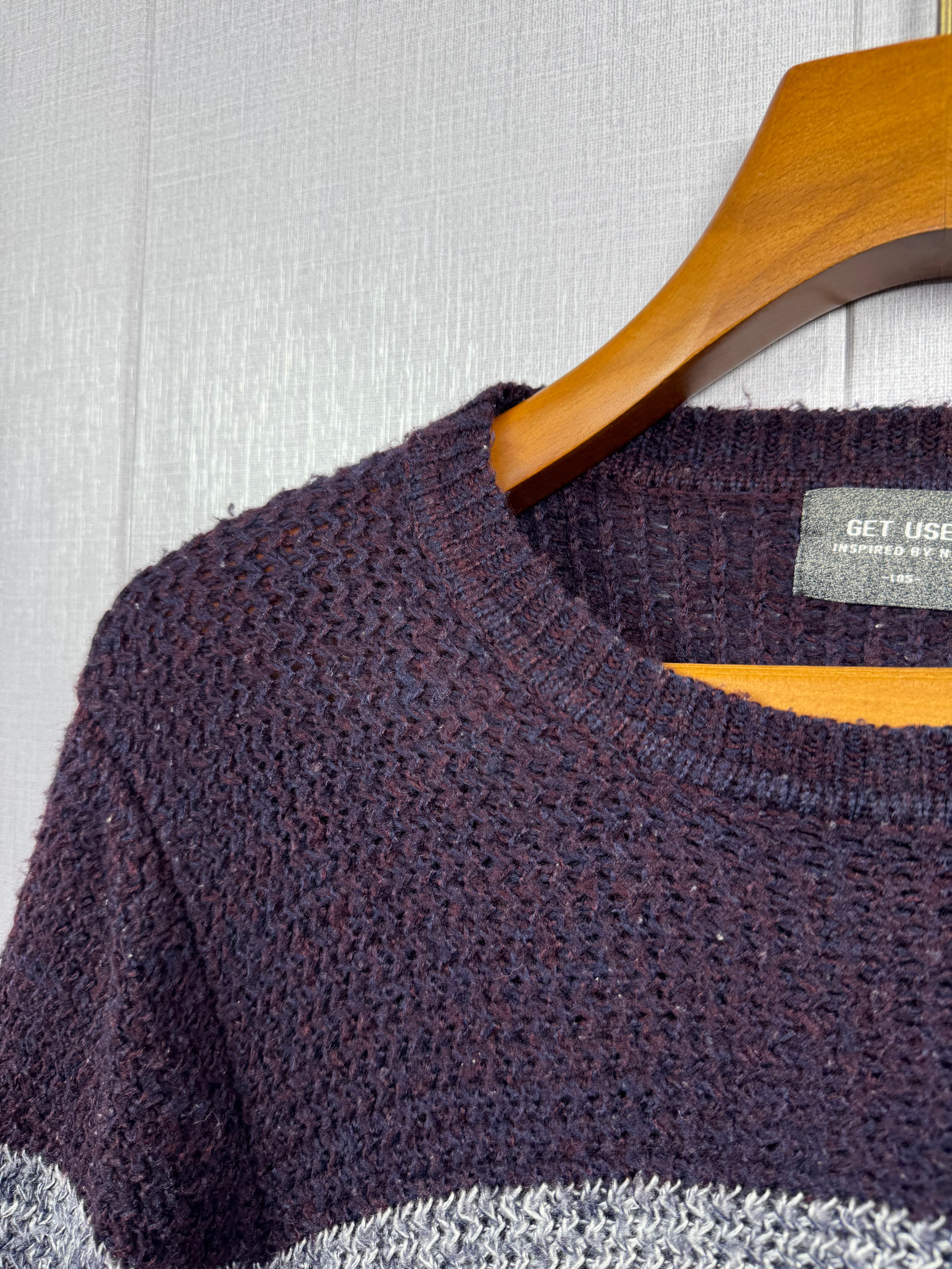 Get Oversized Knitted Sweater (Medium)