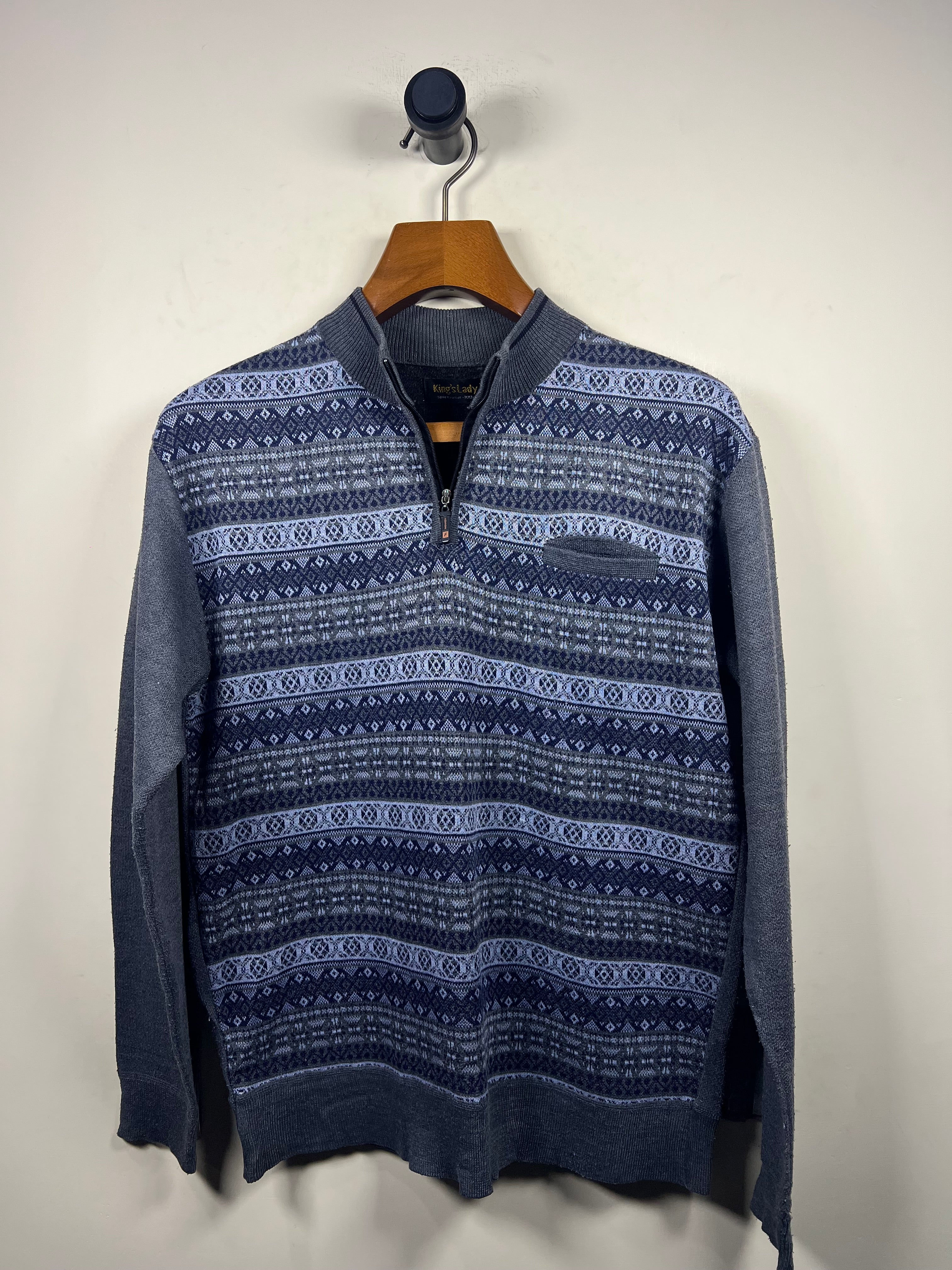 Kings Lady Quarter Zipper Sweater (Medium)