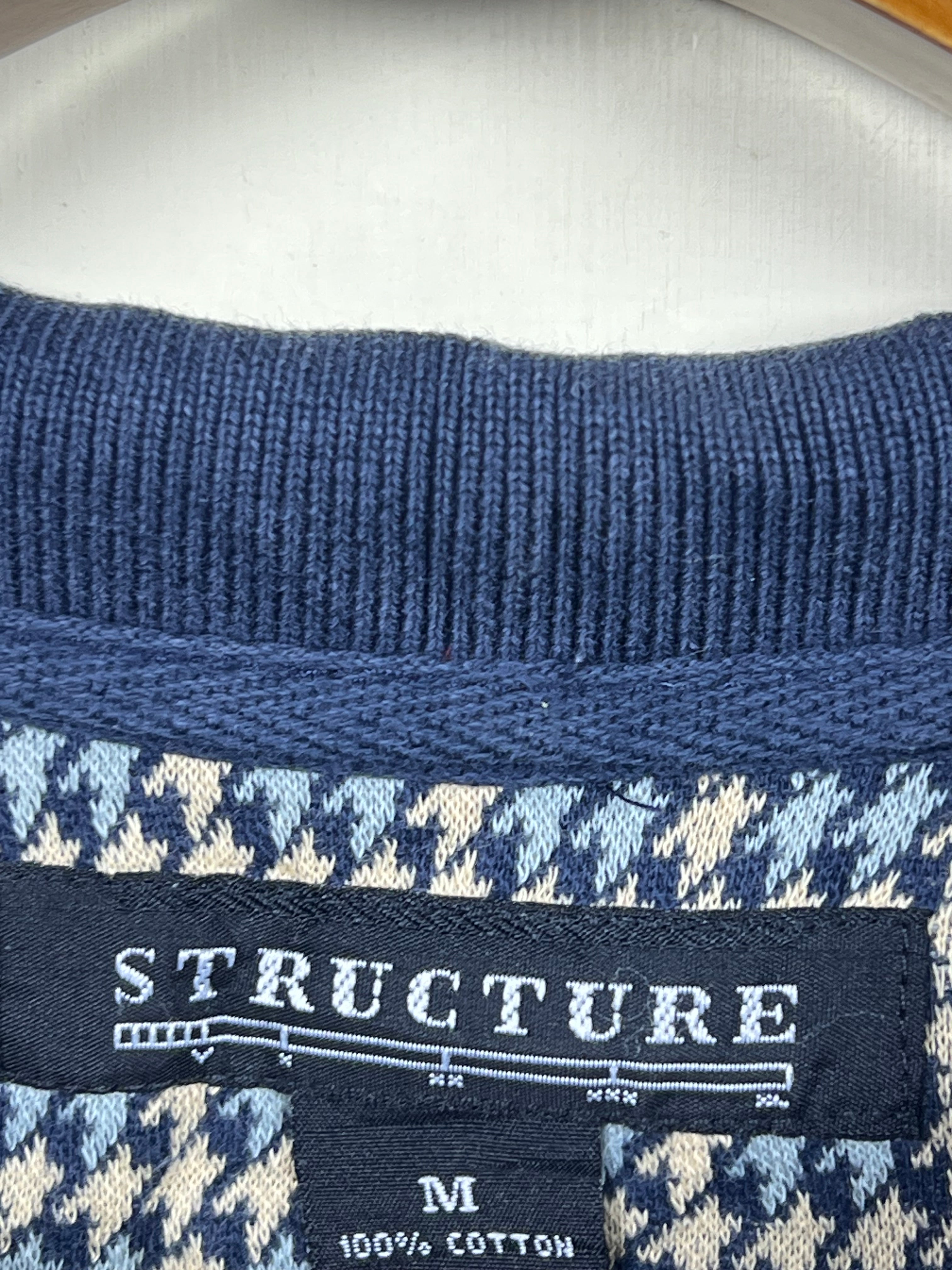 Structure Quarter Buttoned Sweater (X-Large)