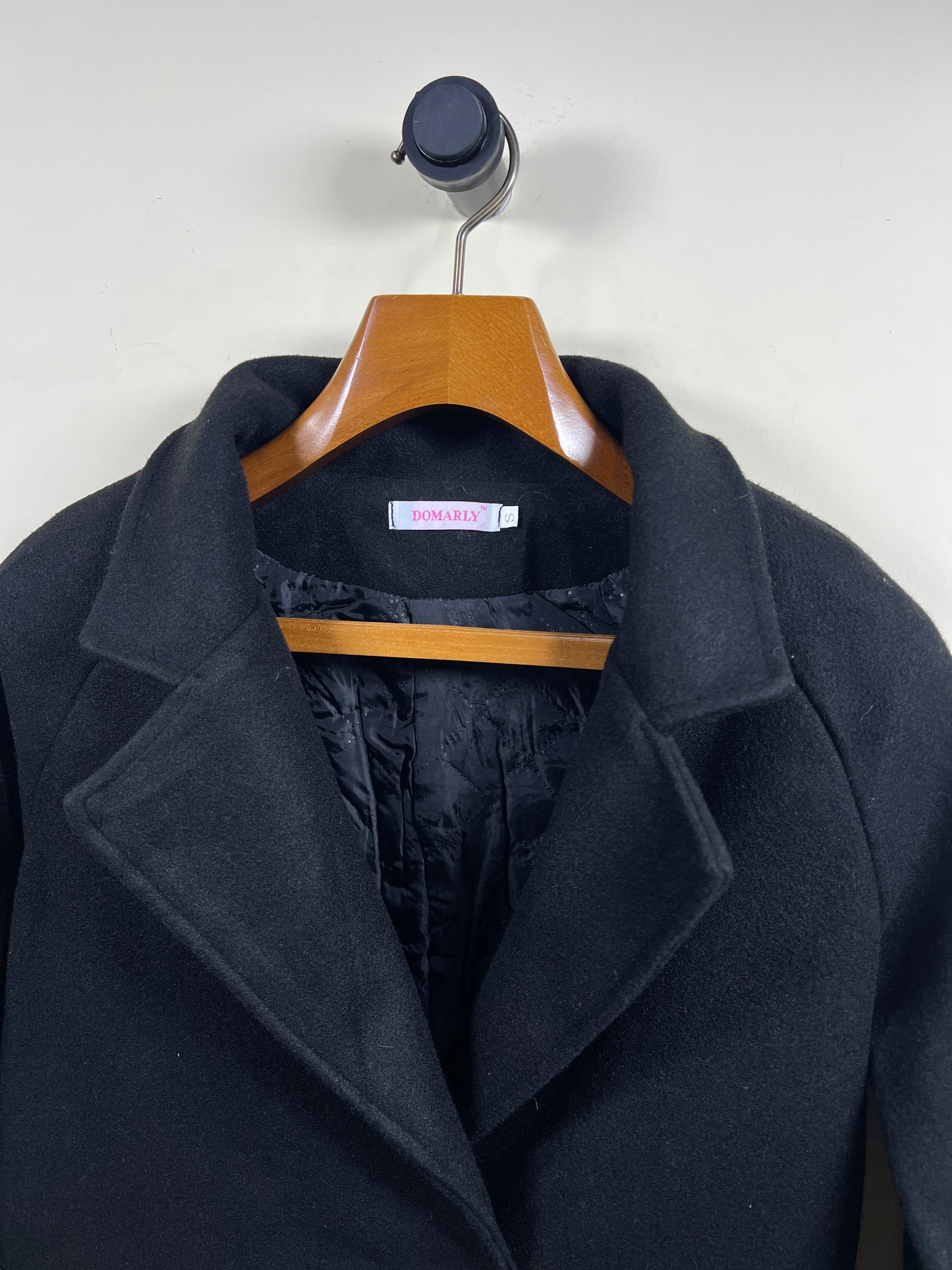 Domarly Wool Long Coat (Women) (Small-Medium)
