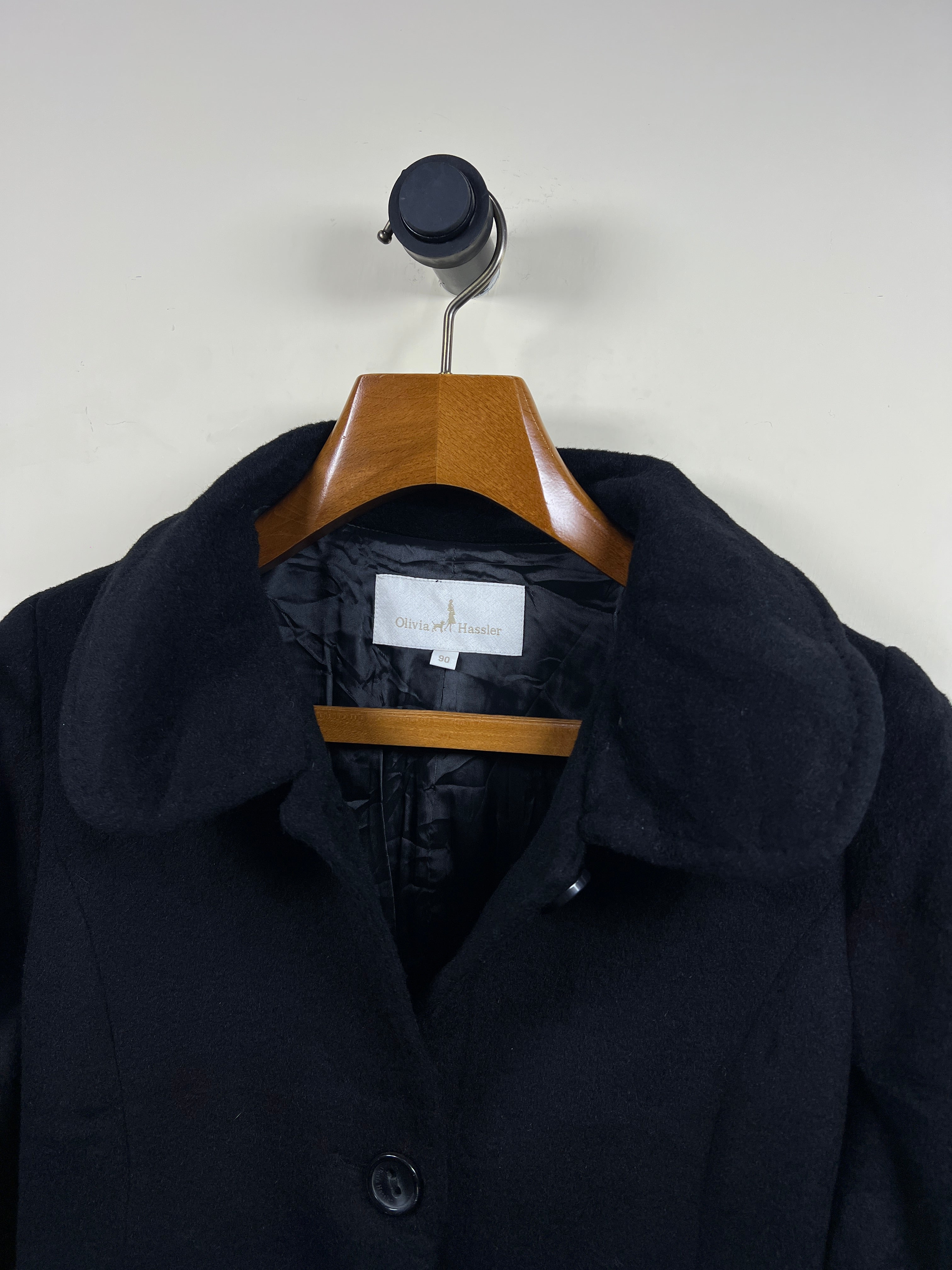 Olivia Hassler Wool Long Coat (Women) (Large/X-Large)