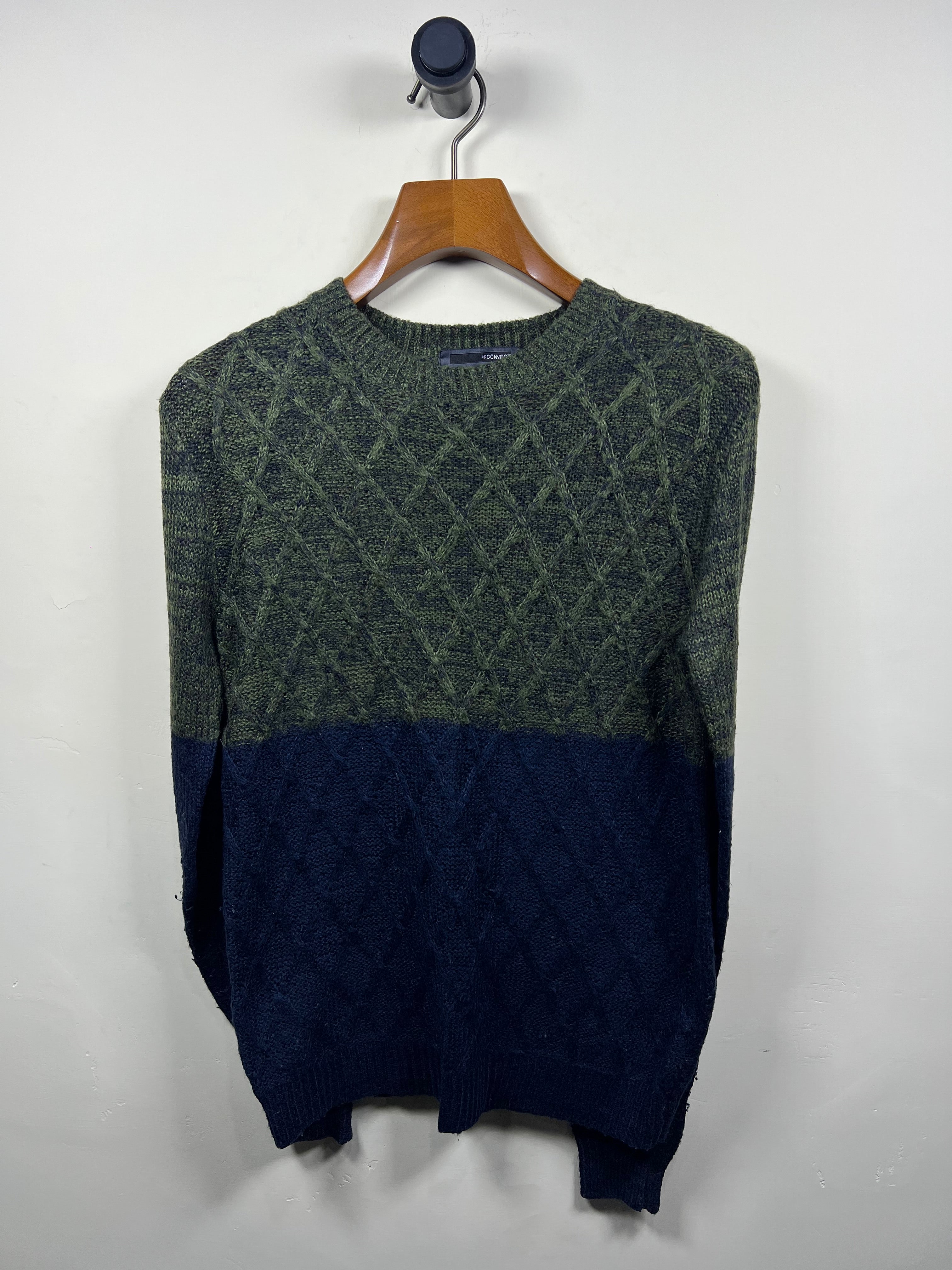 H Connect Lambswool Cable Knitted Sweater (Small)
