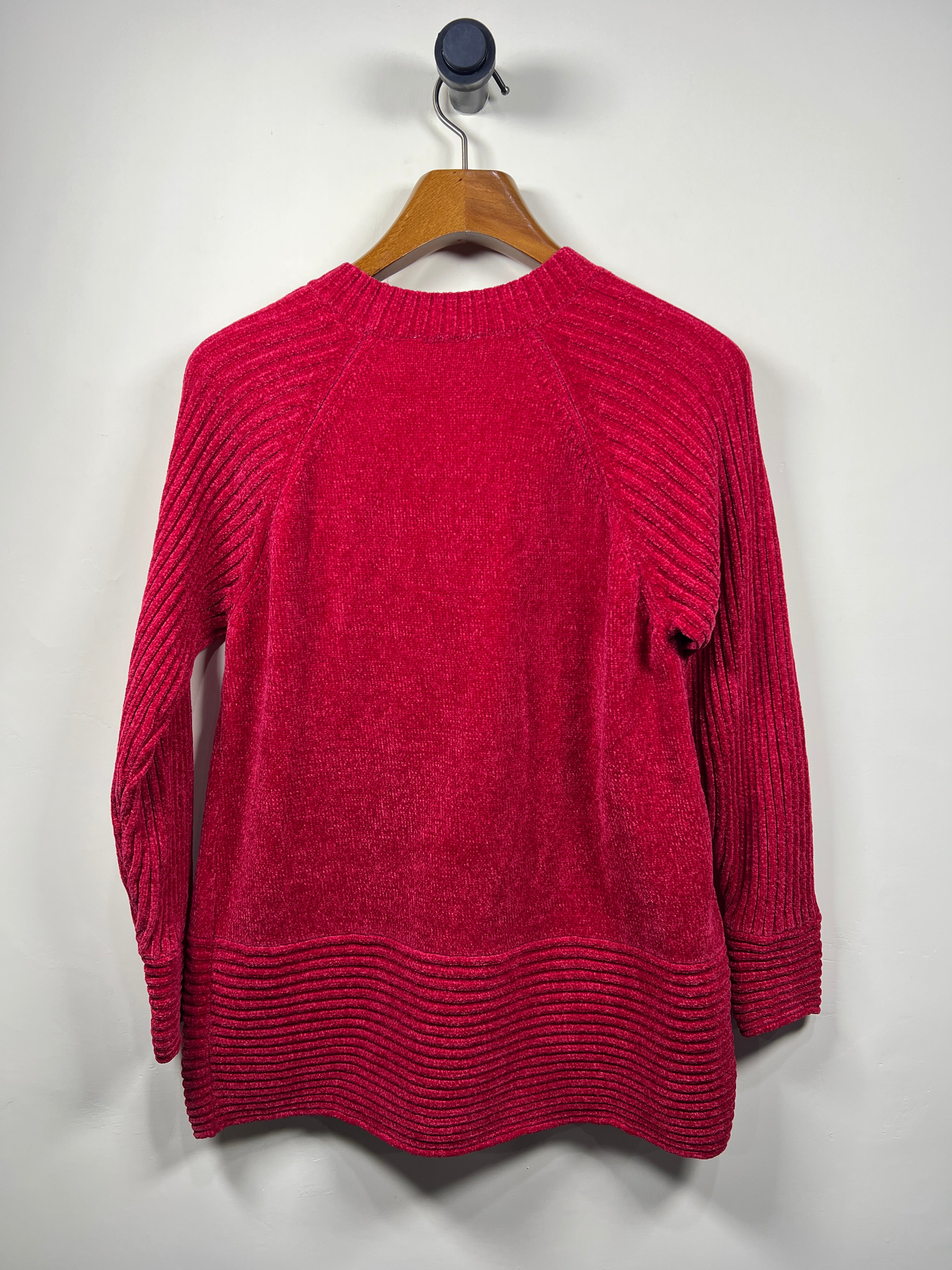Denim & Co Velvet Sweater (Women) (Medium-Large)