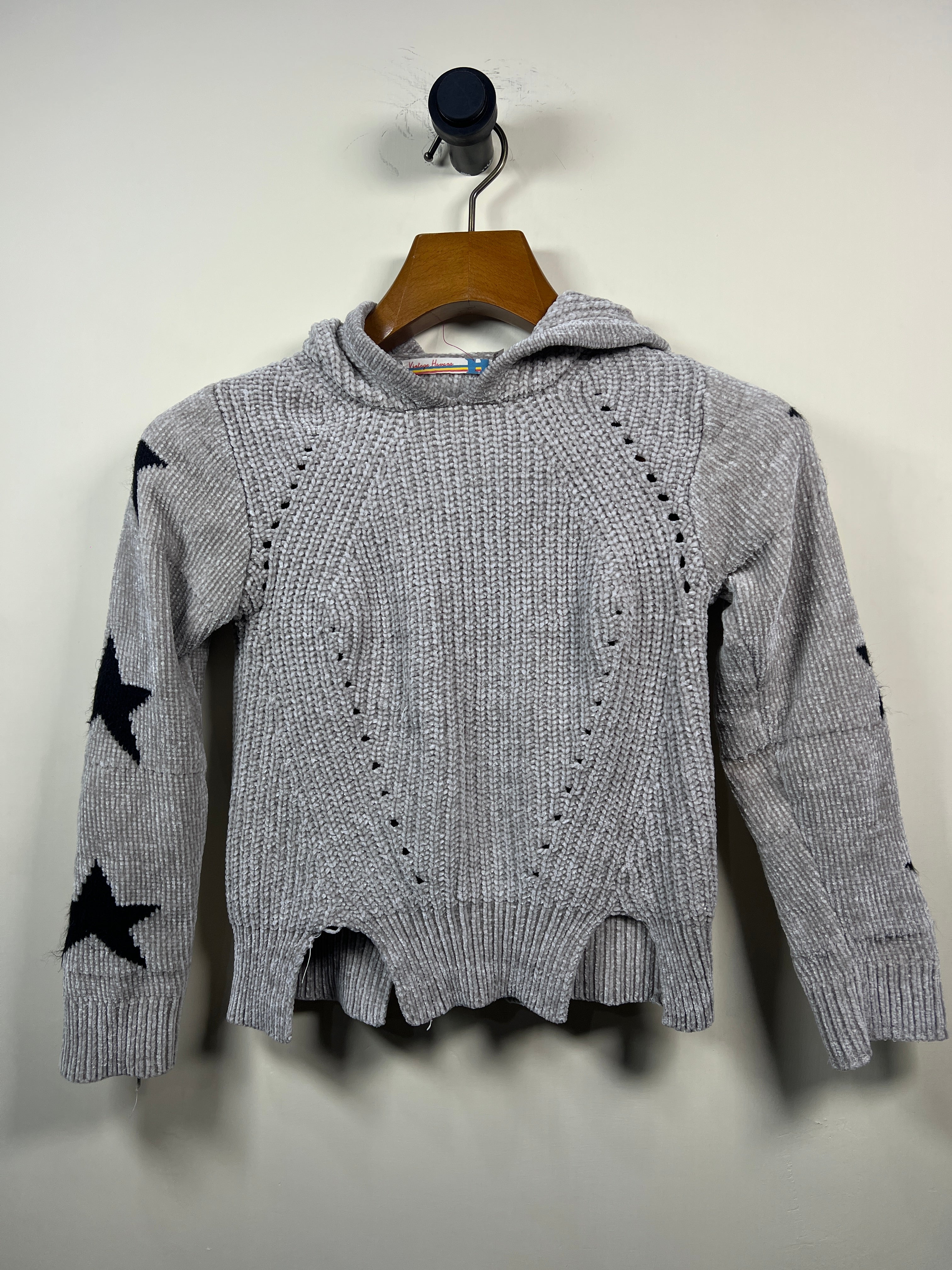 Vintage Crop Velvet Sweater (Women) (Small)