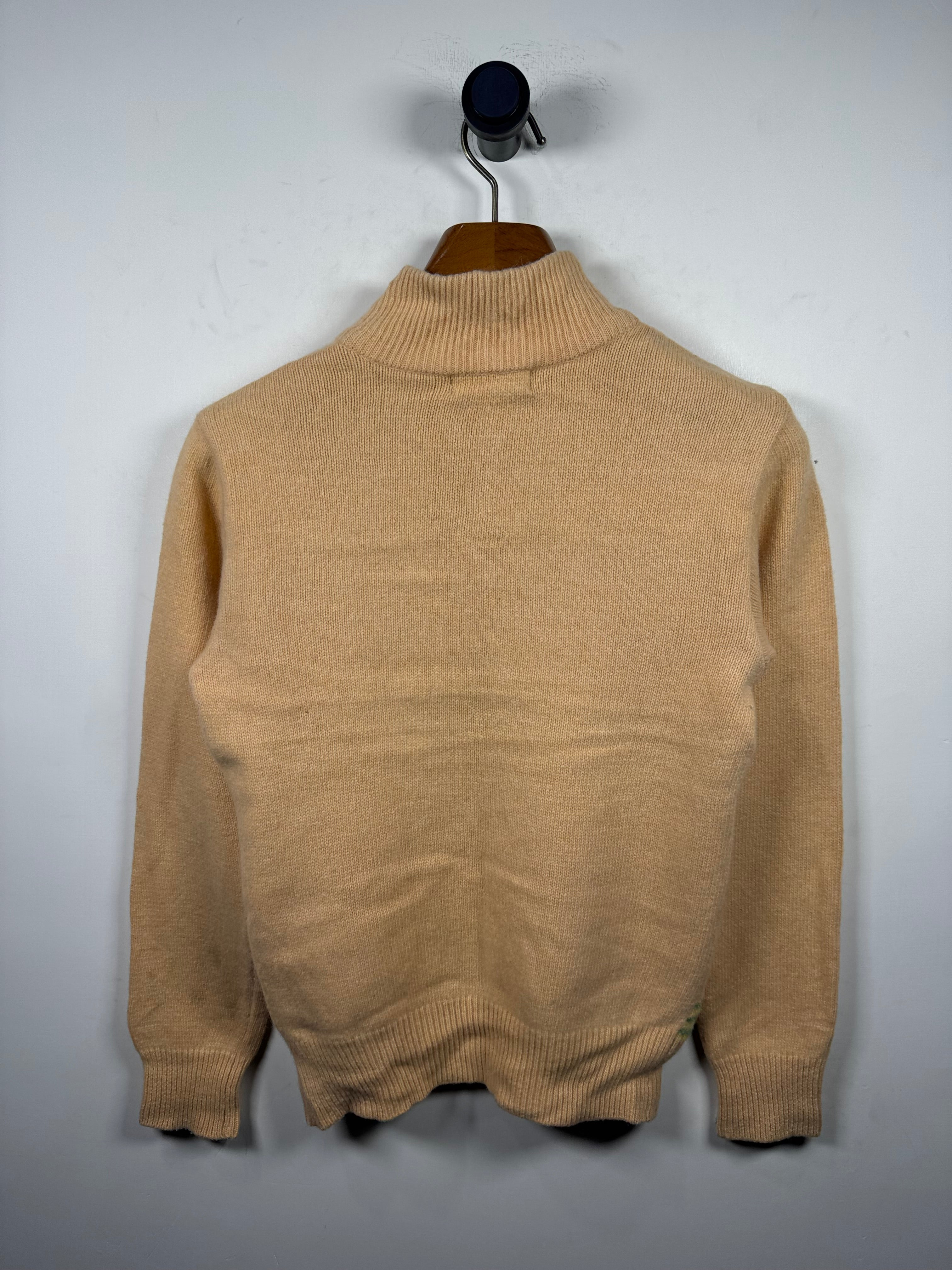 Astra Cable Knitted Quarter Zipper Sweater (Small)