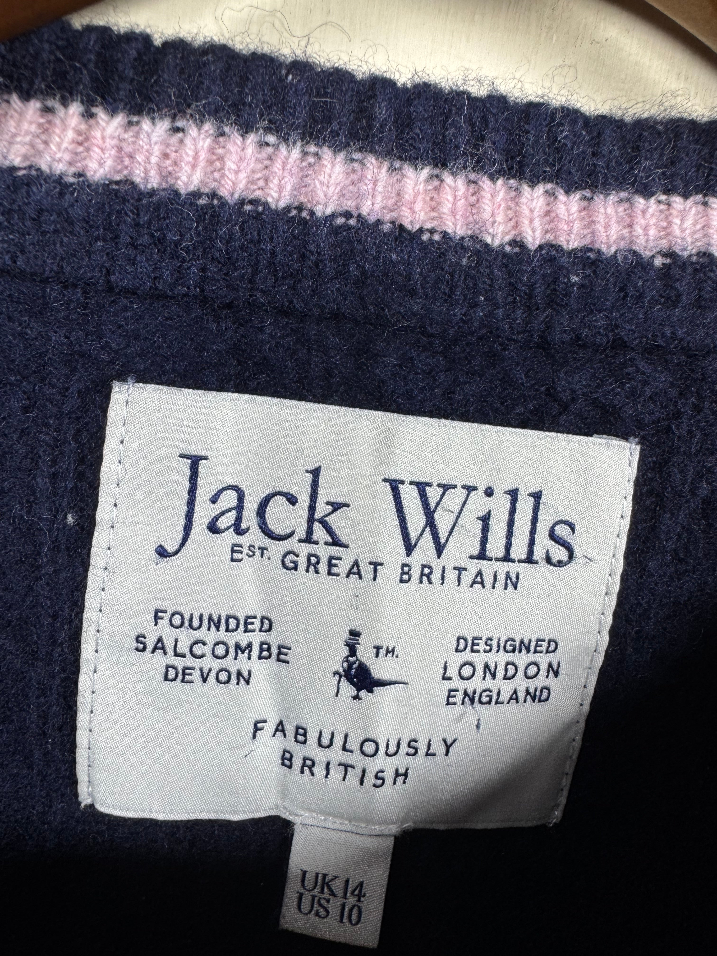 Jack Wills Cable Knitted Sweater (Small-Medium)