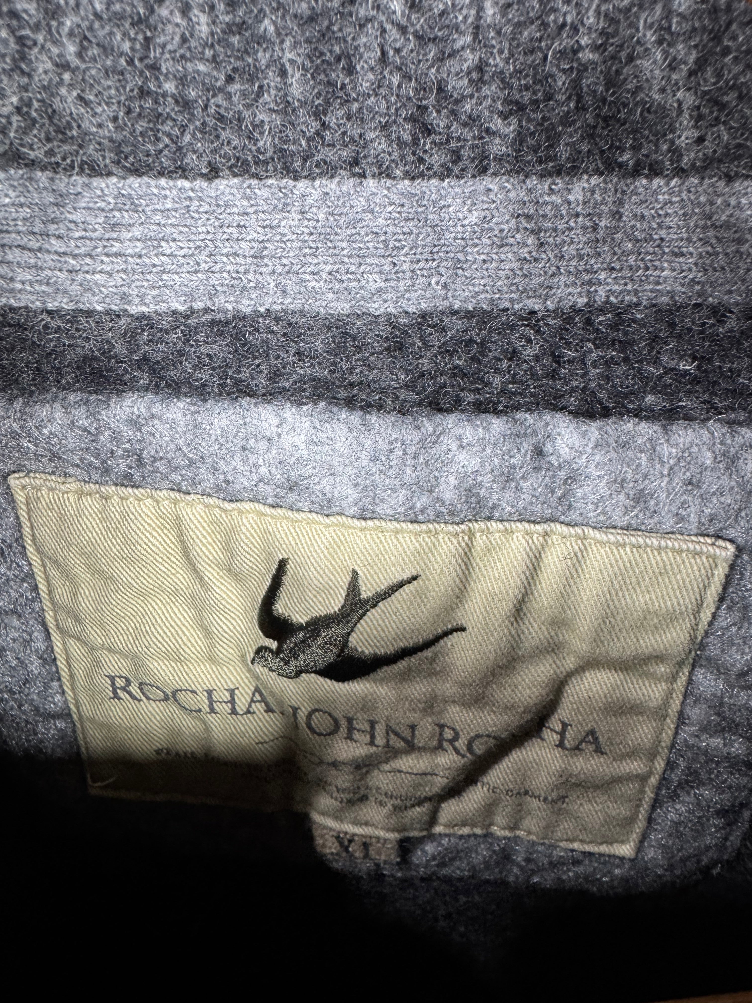Rocha John Lambswool Quarter Buttoned Sweater (Small-Medium)
