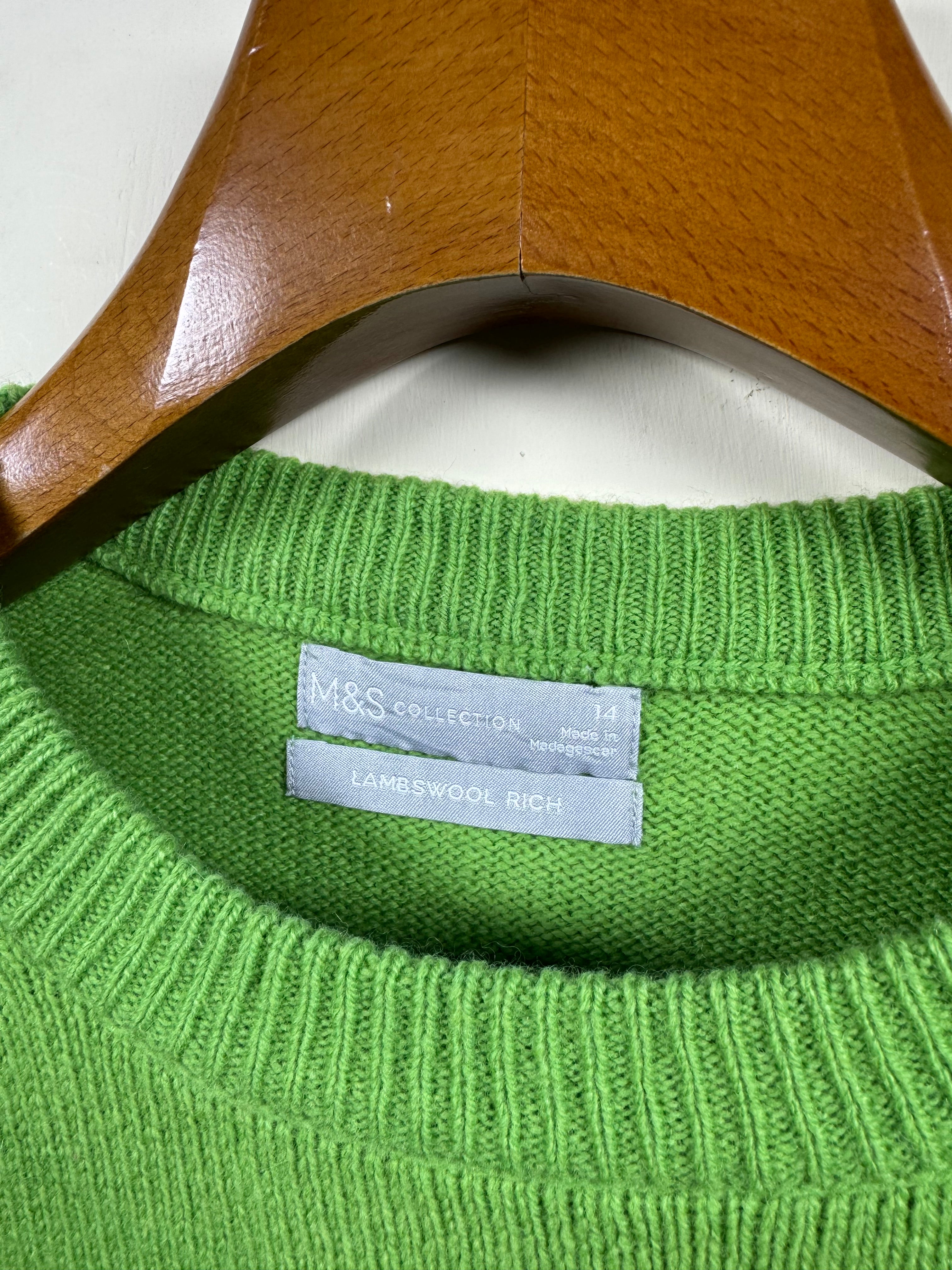 Marks & Spencer Lambswool Sweater (Medium-Large)