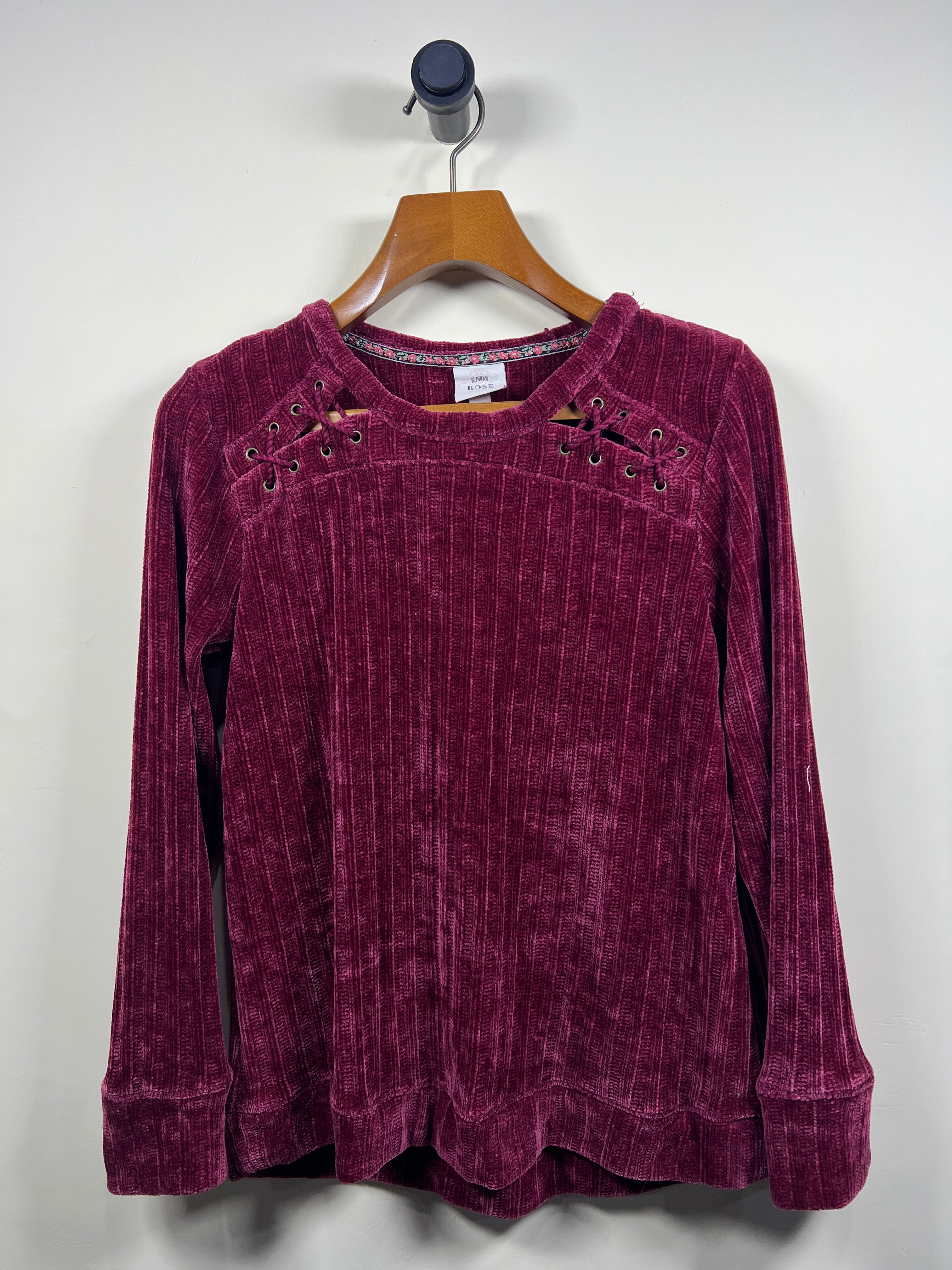 Rose Velvet Sweater (Women) (Medium)