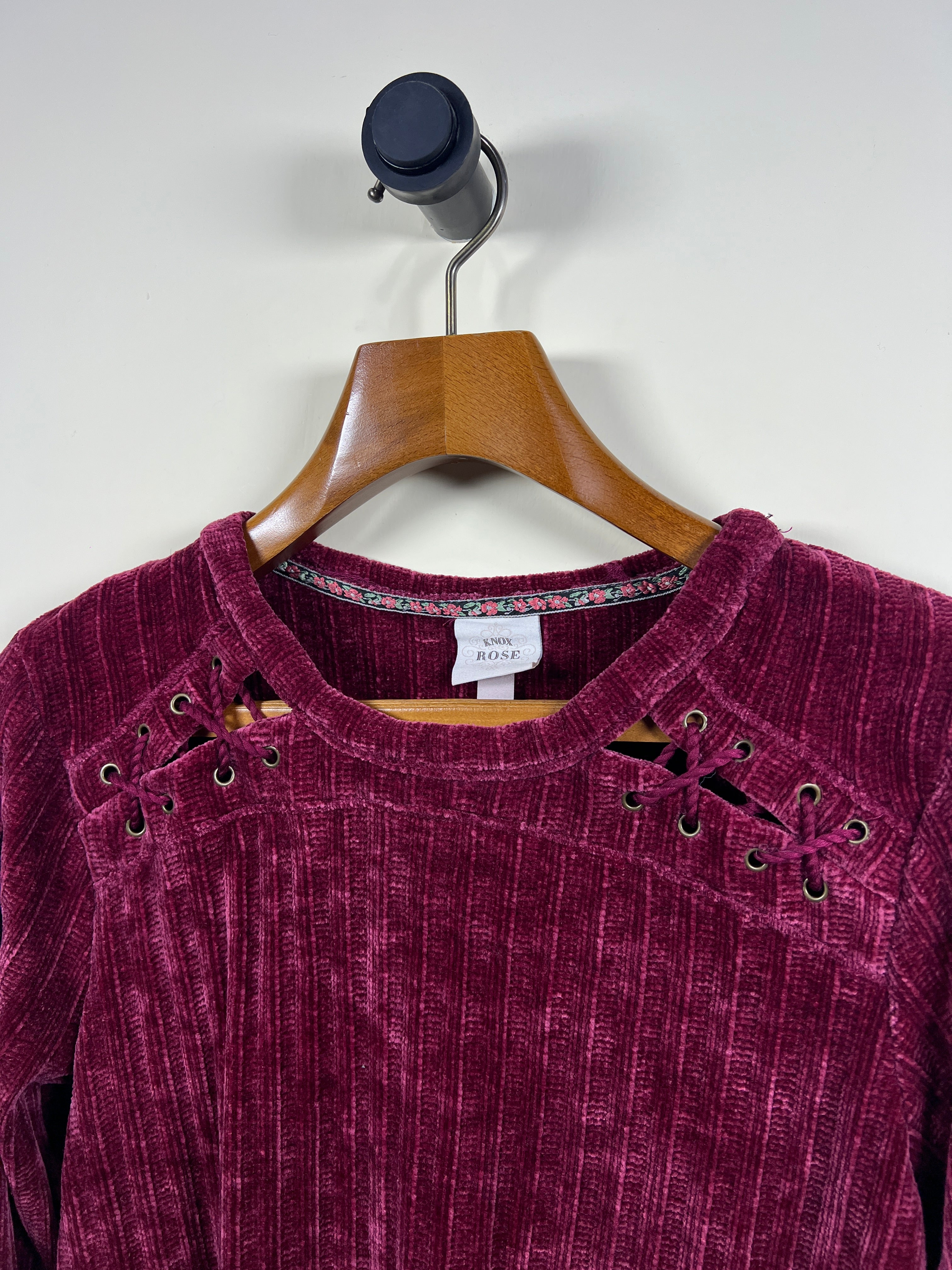 Rose Velvet Sweater (Women) (Medium)