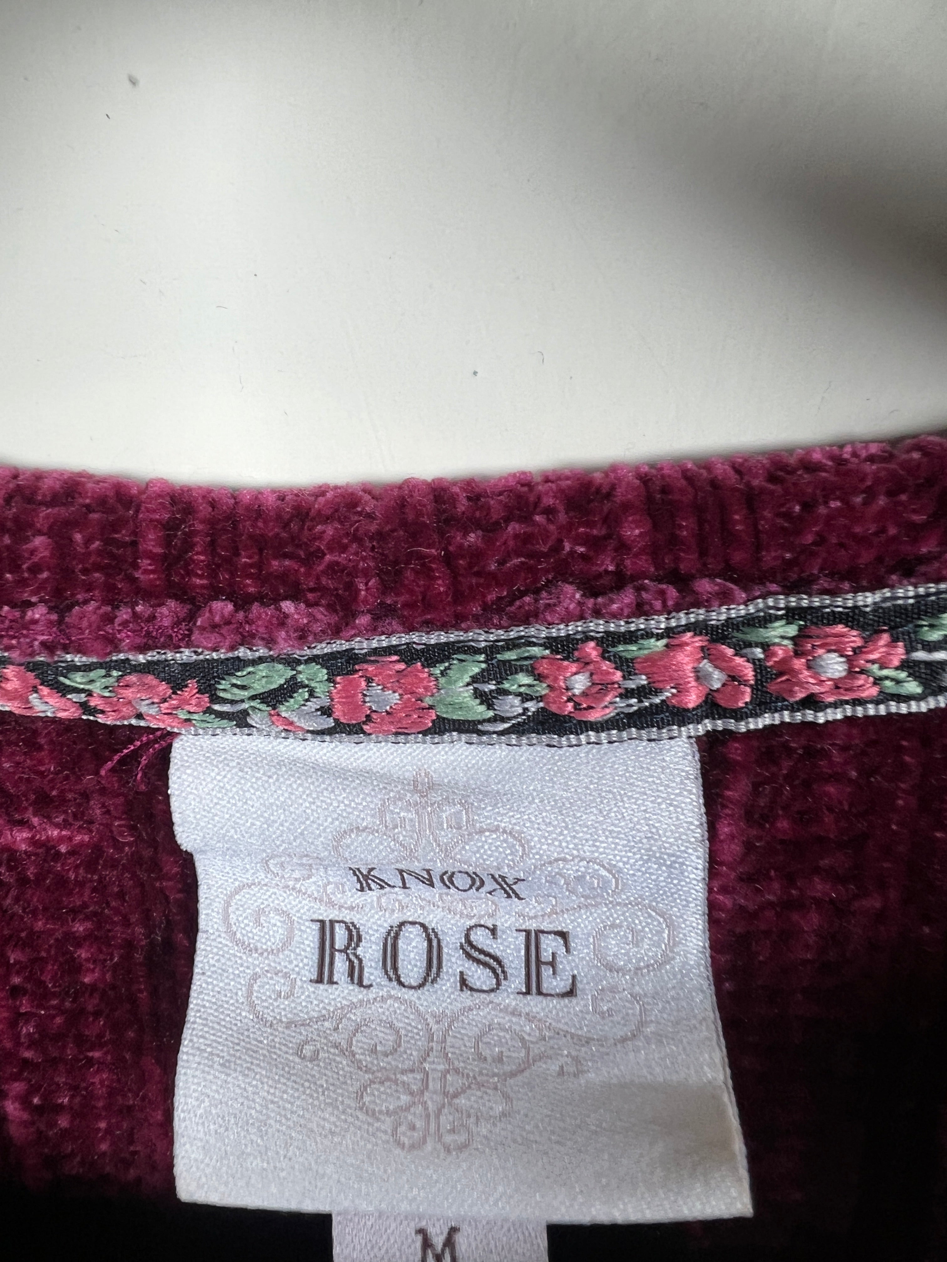 Rose Velvet Sweater (Women) (Medium)
