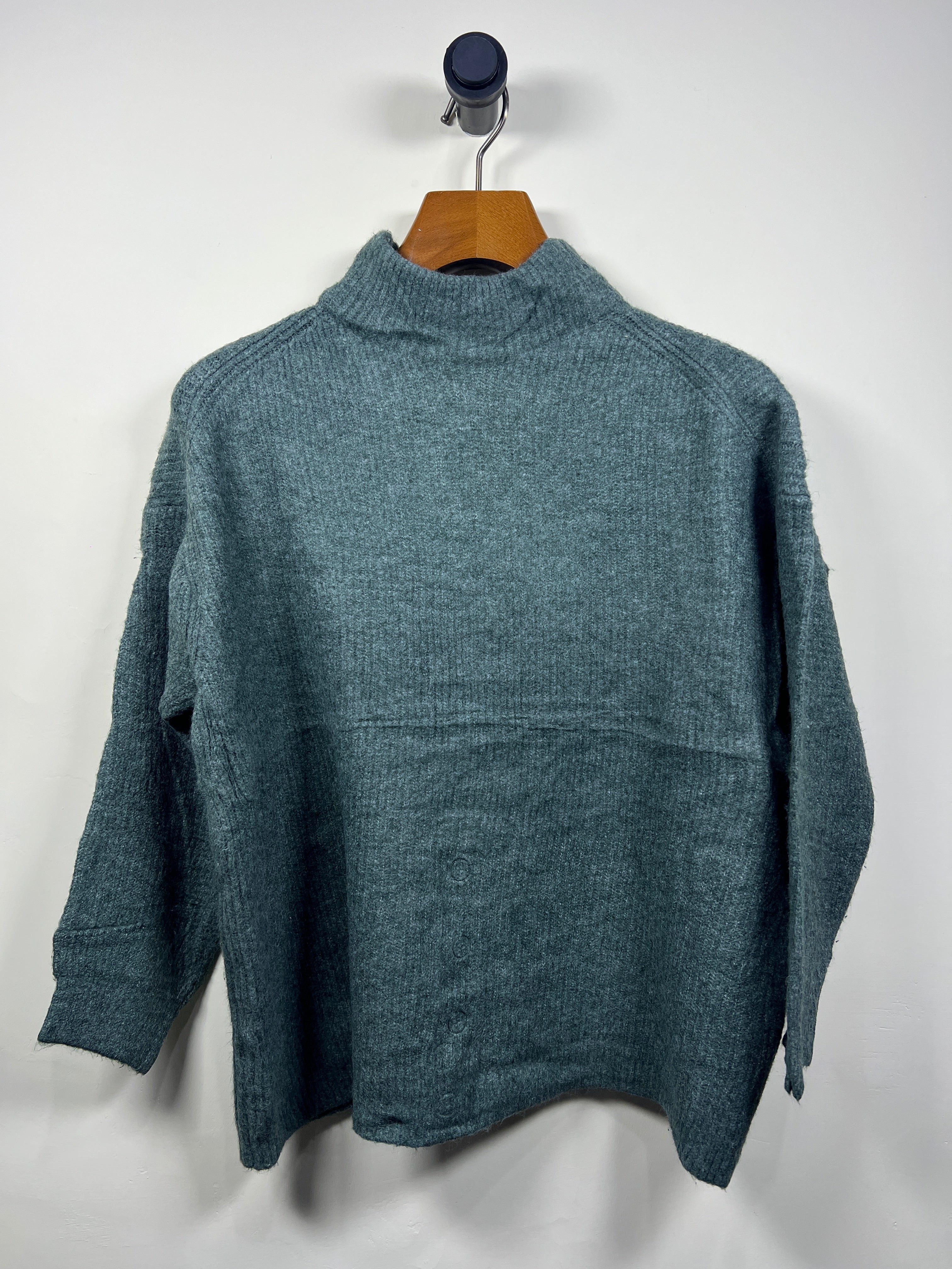 Lambswool Mock Neck Sweater (Women) (Medium-Large)
