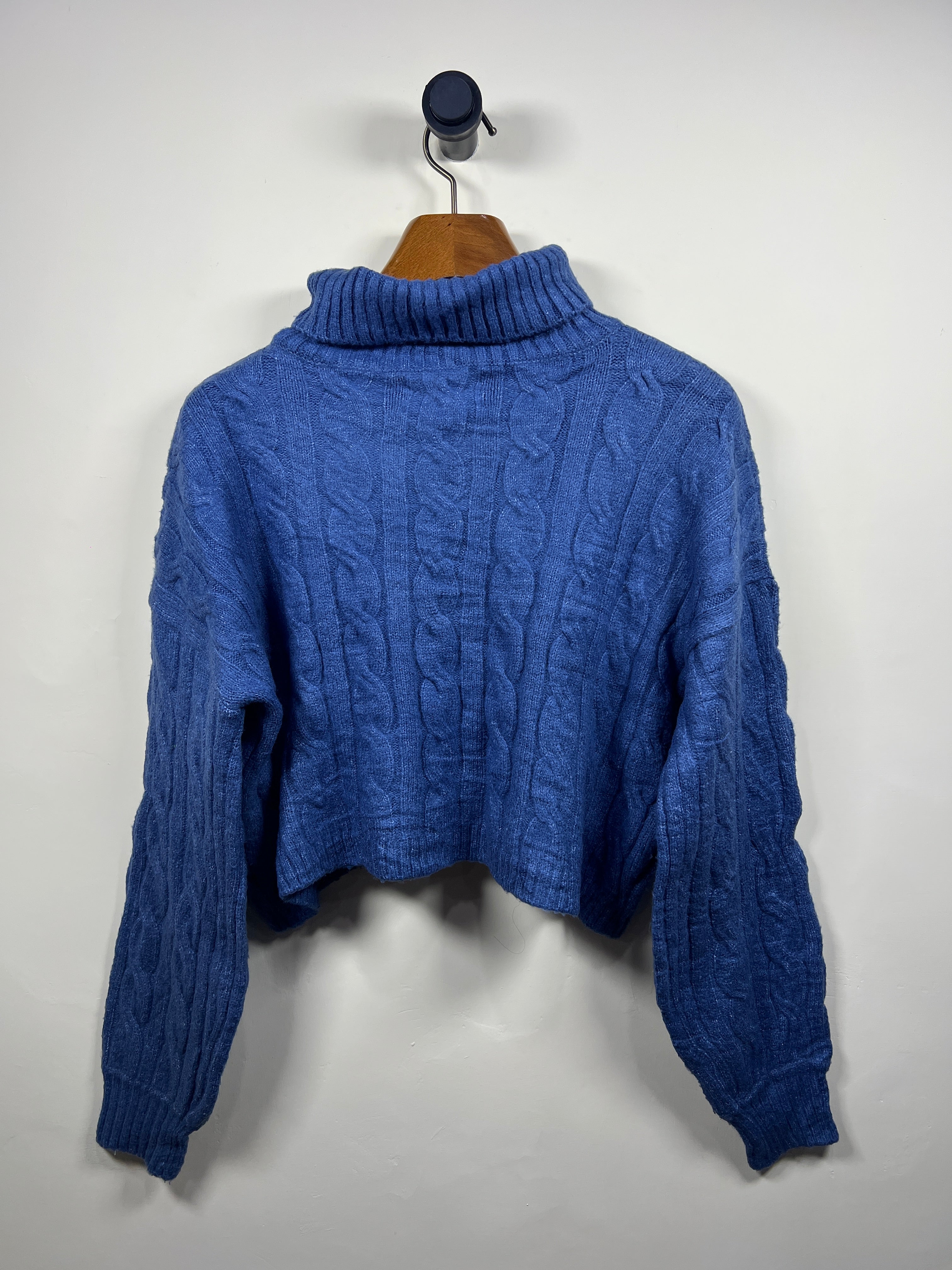 Nick Nicole Cable Knitted Turtle Neck Sweater (Women) (Medium-Large)