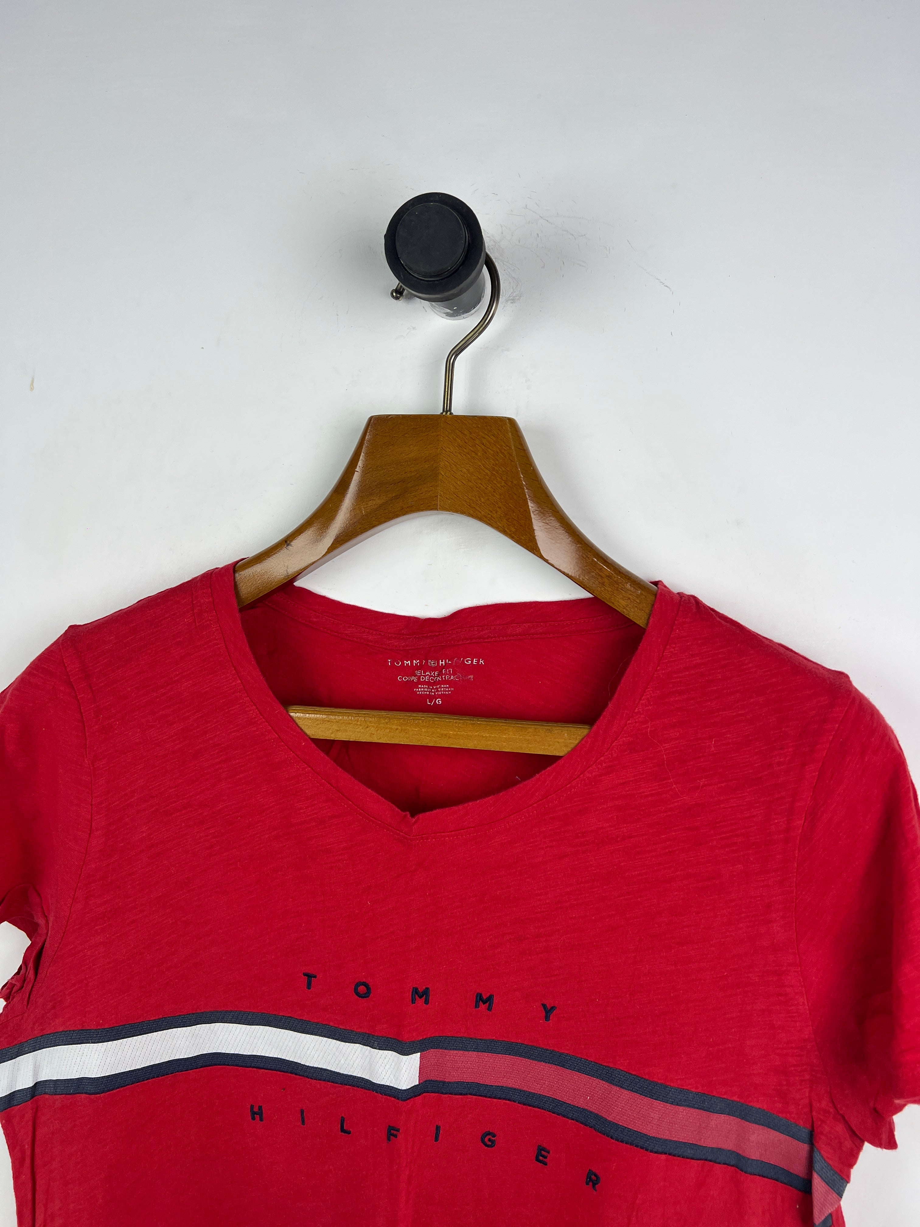 Tommy Hilfiger T-Shirt (Women) (Medium-Large)
