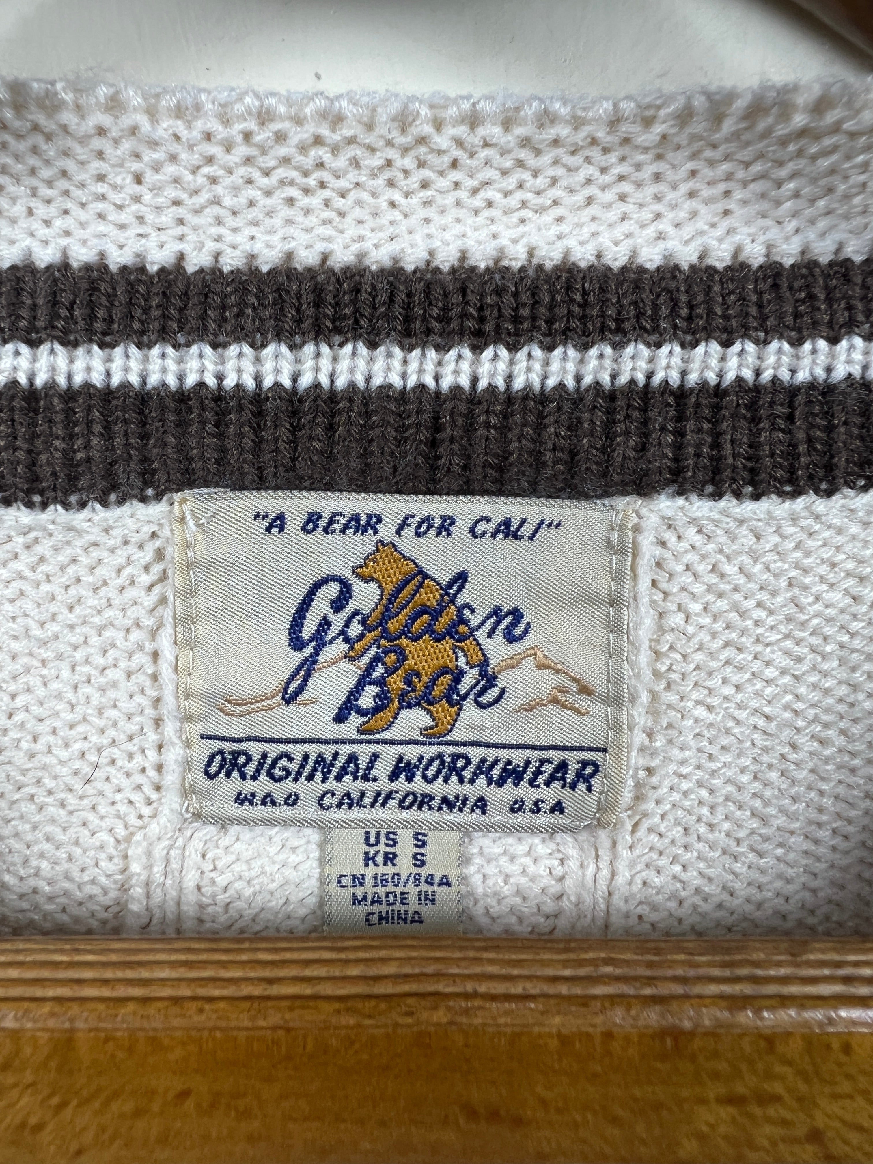 Golden Bear Cable Knitted Sweater (X-Large)