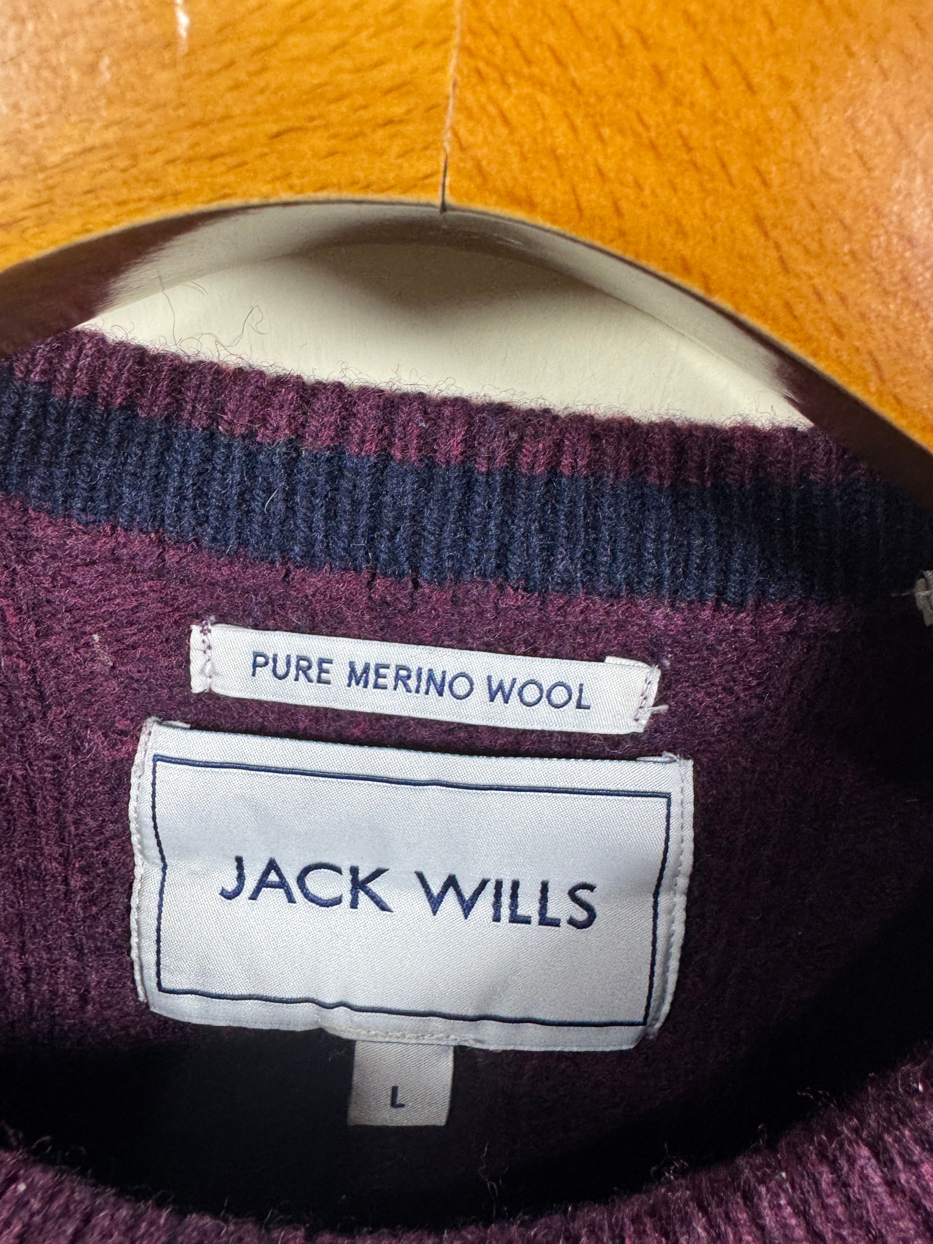 Jack Wills Merino Cable Knitted Sweater (Small-Medium)