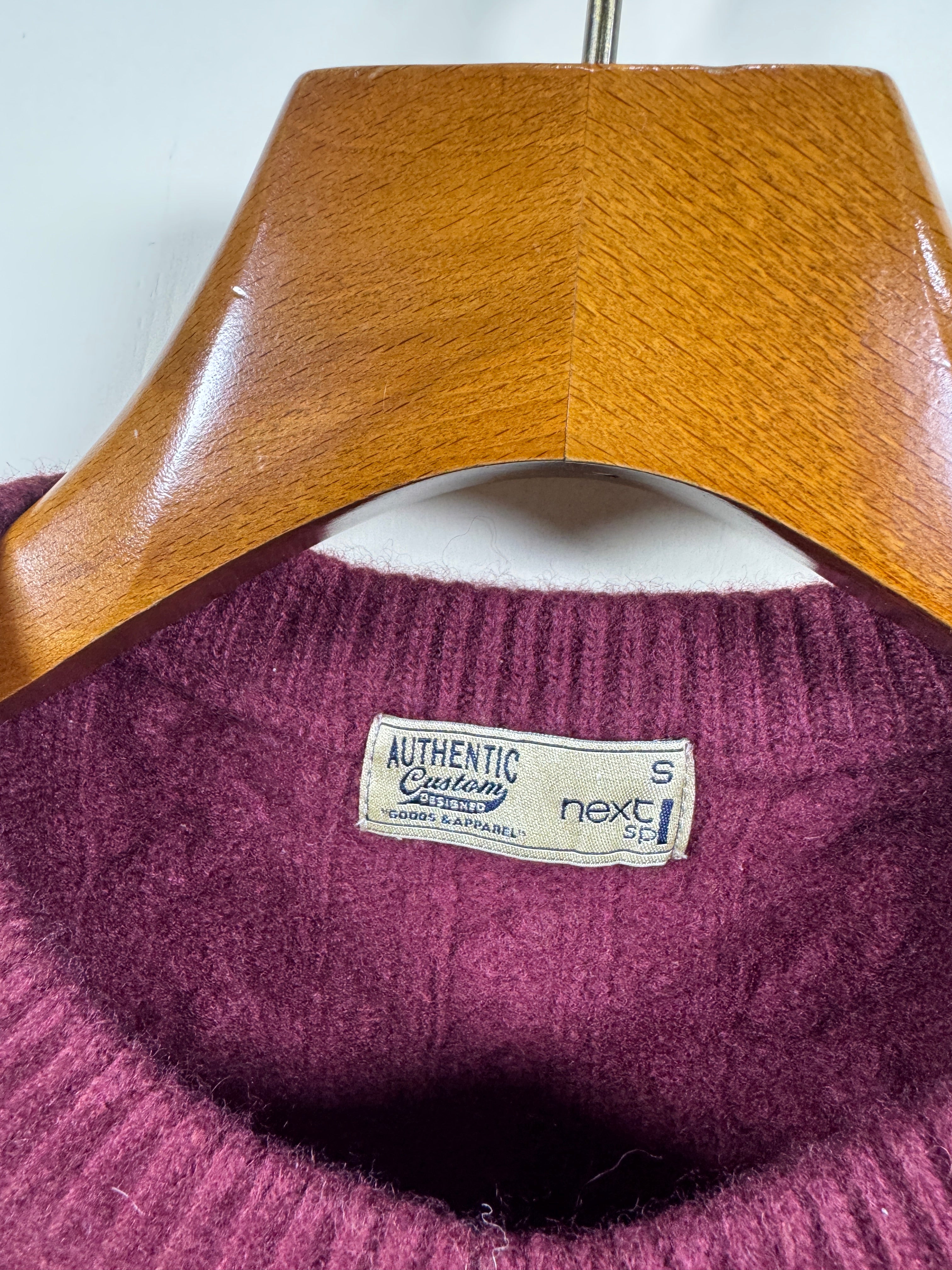 Next Lambswool Cable Knitted Sweater (X-Small)