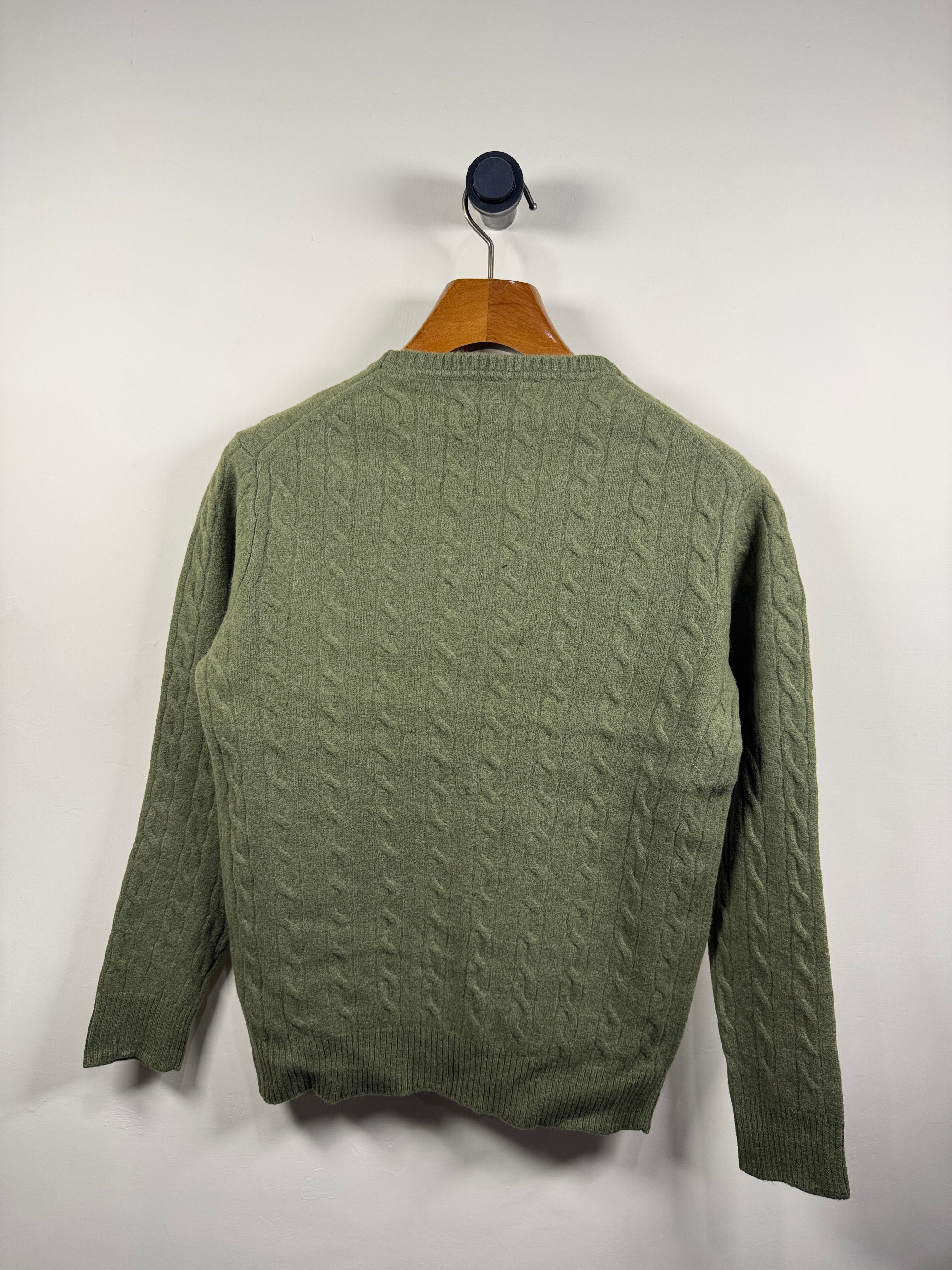 Gant Lambswool Cable Knitted Sweater (Small-Medium)