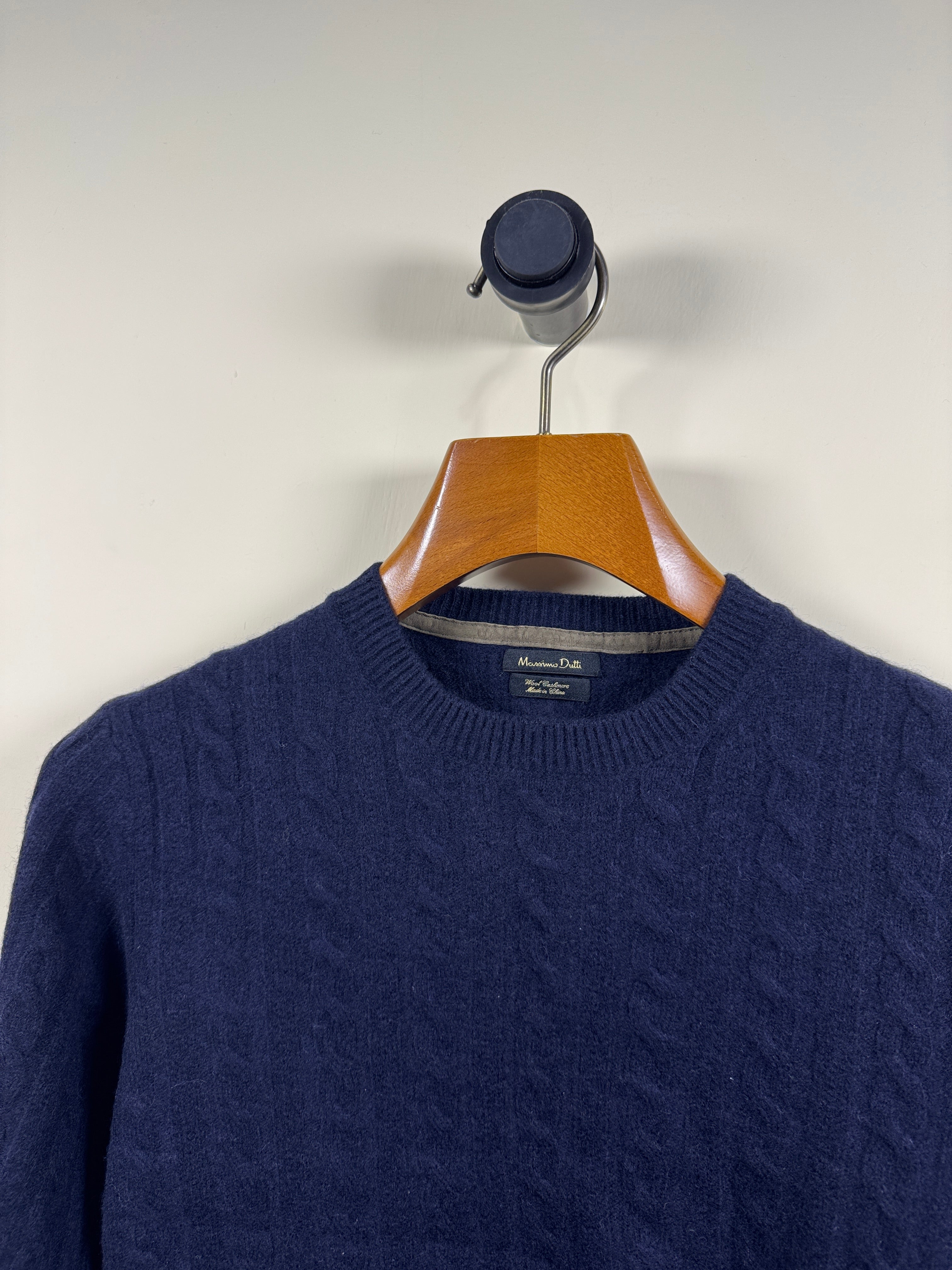 Massimo Dutti Cashmere Cable Knitted Sweater (Small-Medium)