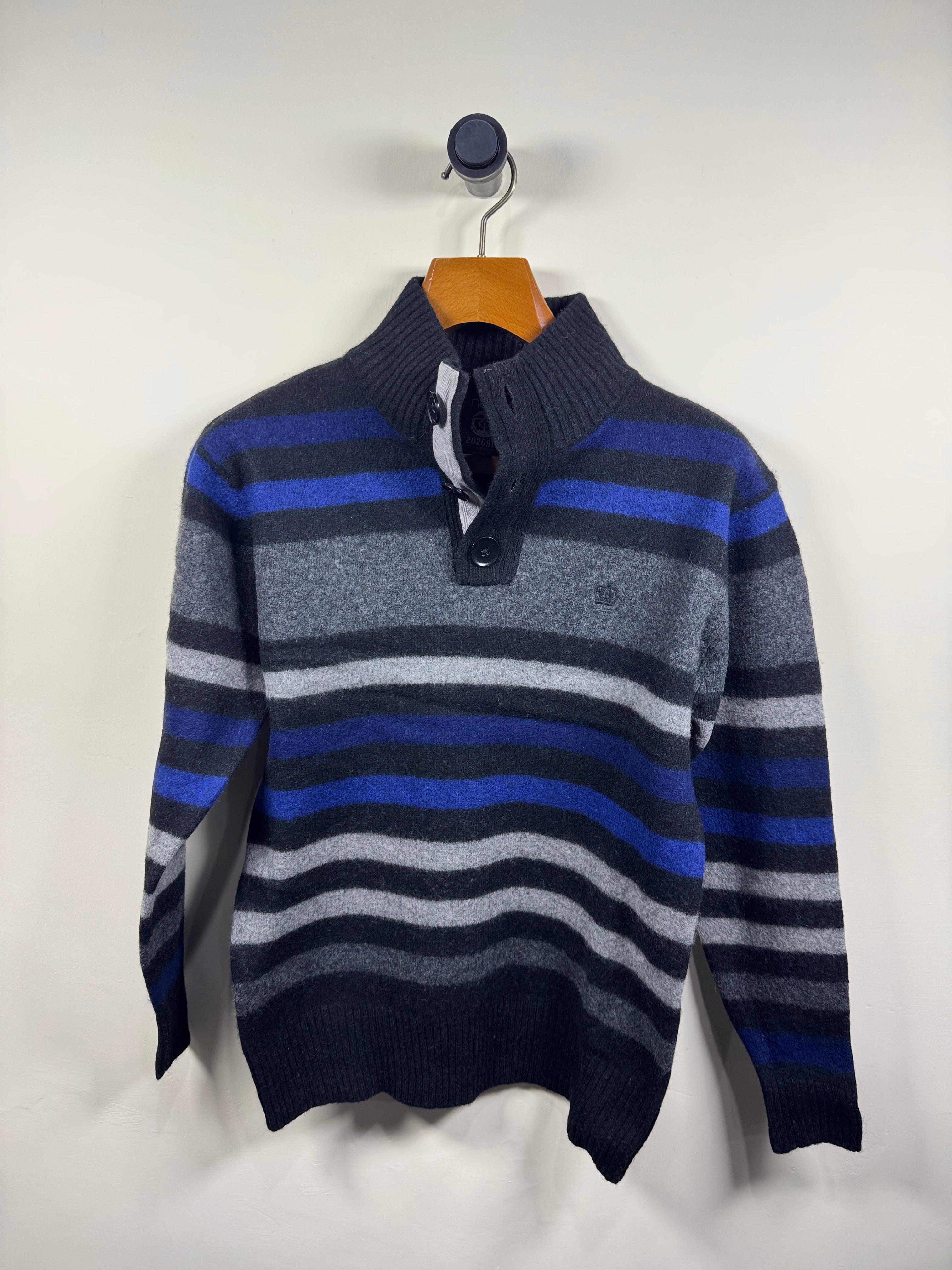 Next Lambswool Quarter Buttoned Sweater (Small-Medium)
