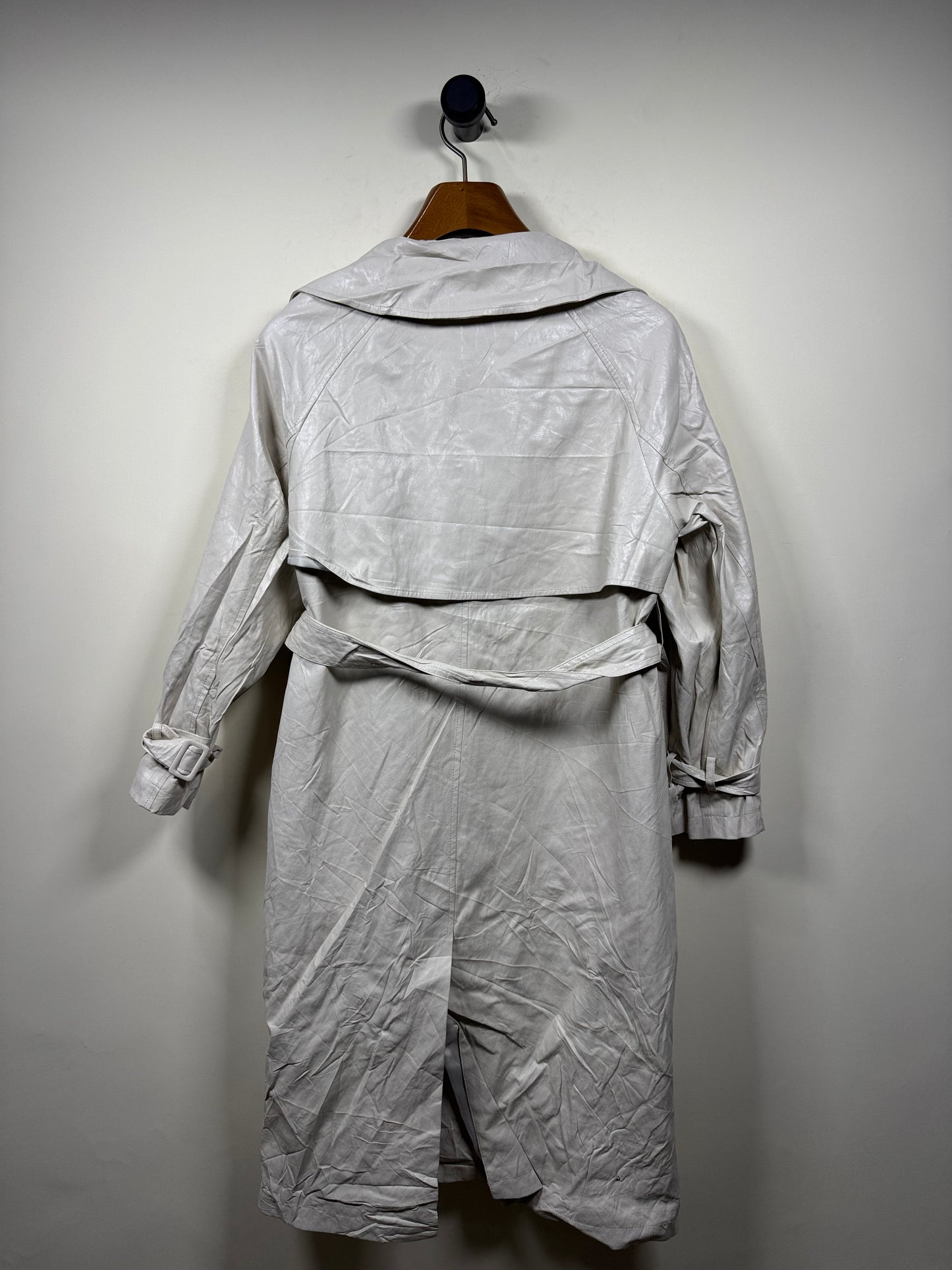 List Leather Long Coat (Women) (Large)