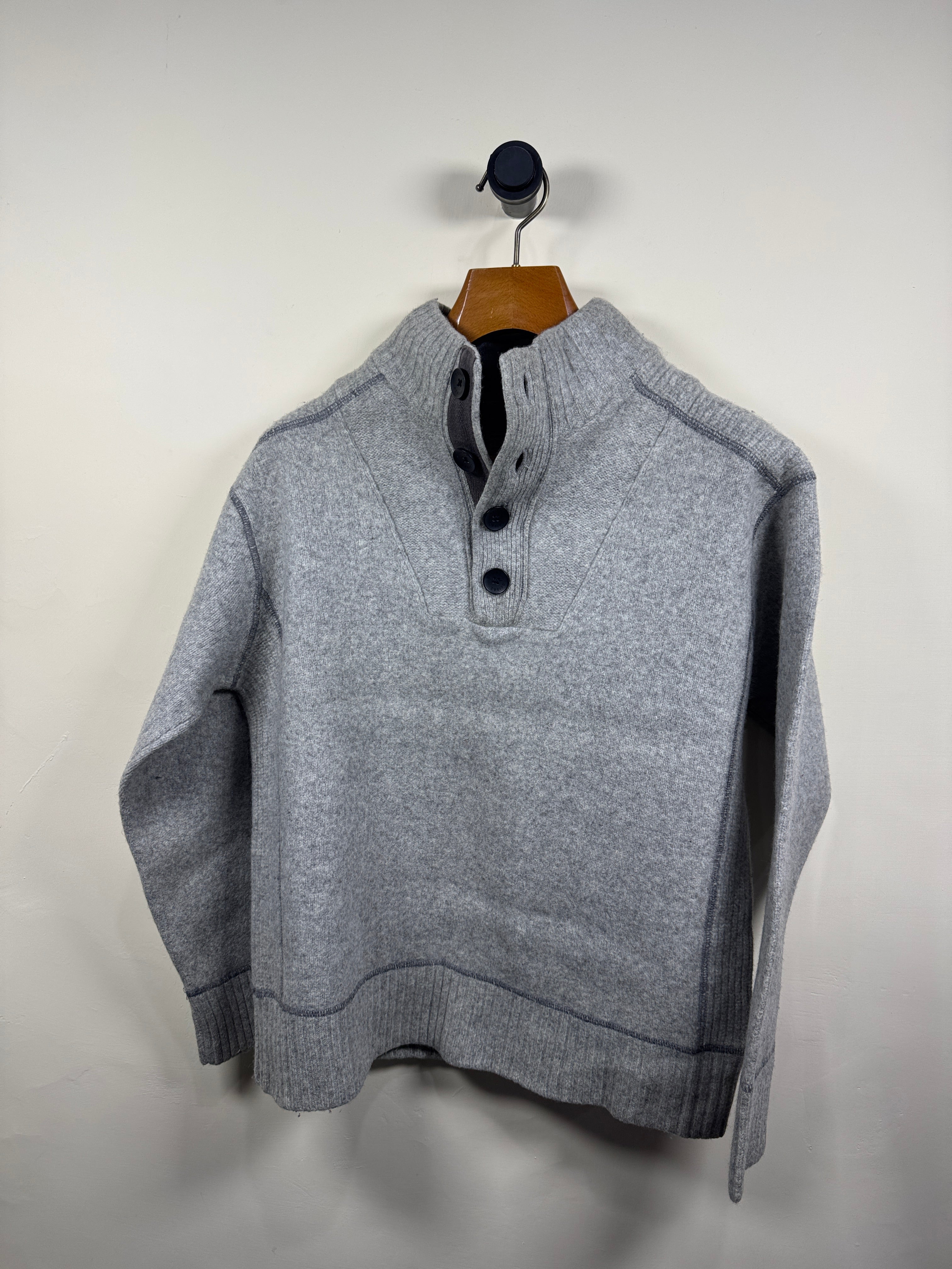 Next Lambswool Quarter Buttoned Sweater (Medium)