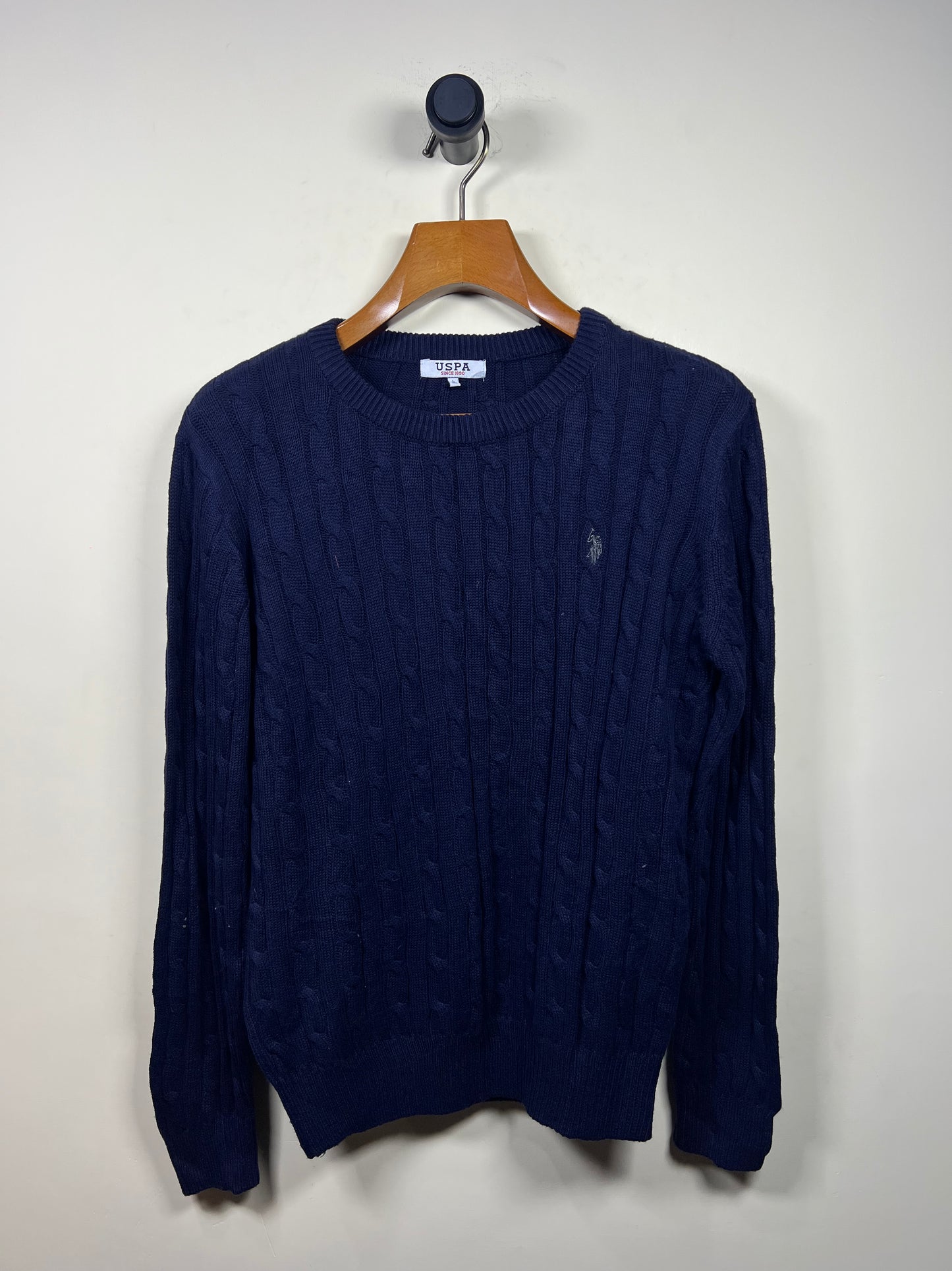 USPA Cable Knitted Sweater (Large)
