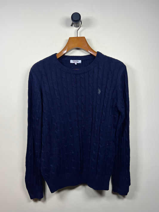 USPA Cable Knitted Sweater (Large)