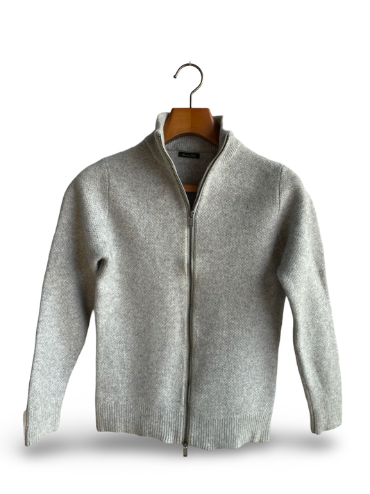 Massimo Dutti Lambswool Zipper Sweater (Small)