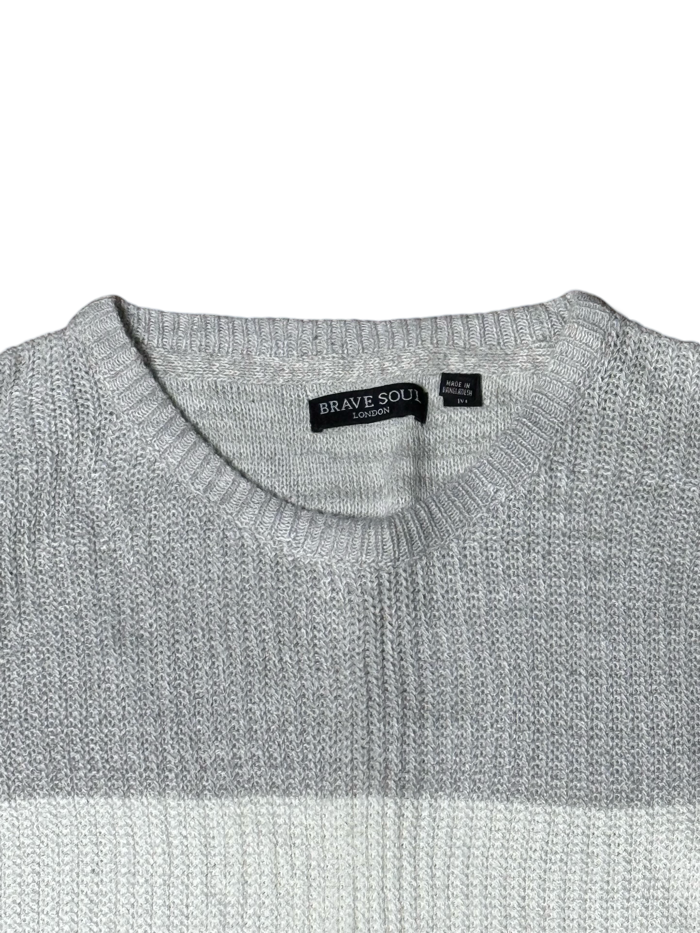 Brave Soul London Knitted Wool Sweater (Medium)