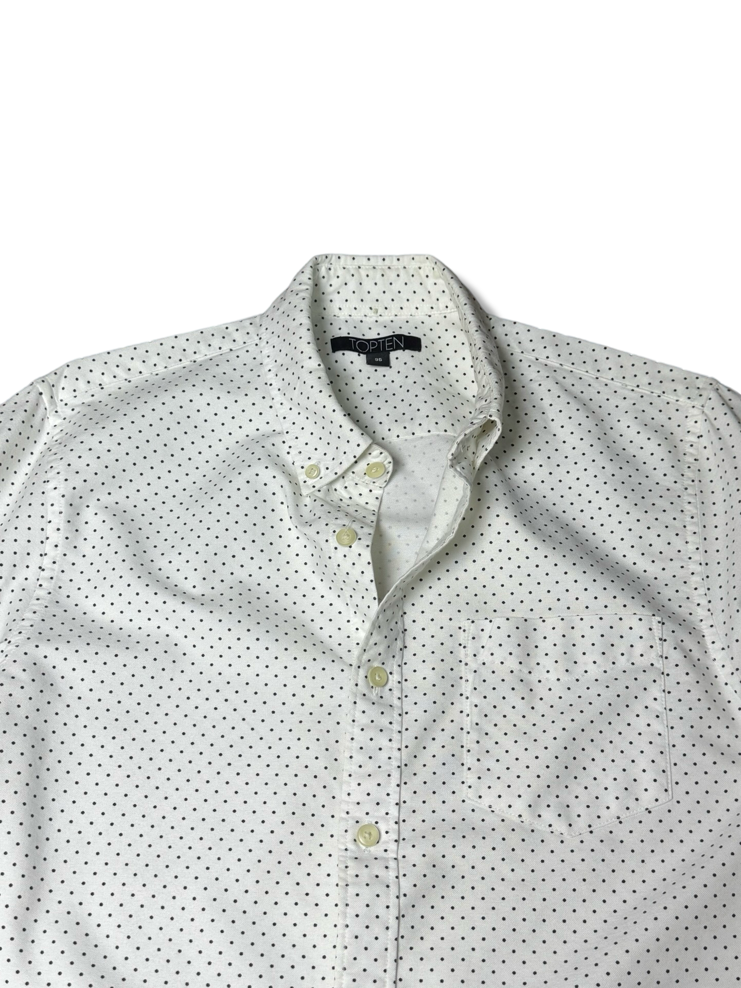 Top Ten Buttoned Down Casual Shirt (Small-Medium)