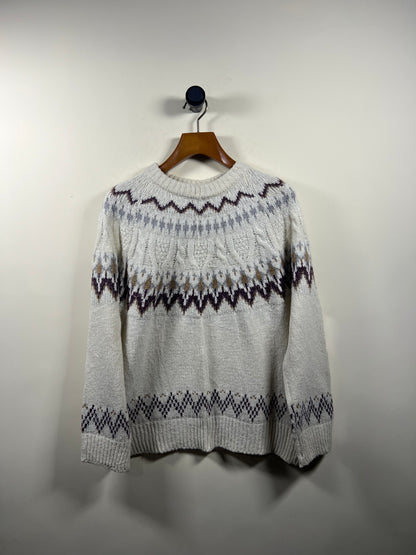 Lambswool Knitted Sweater (Women) (Large/X-Large)