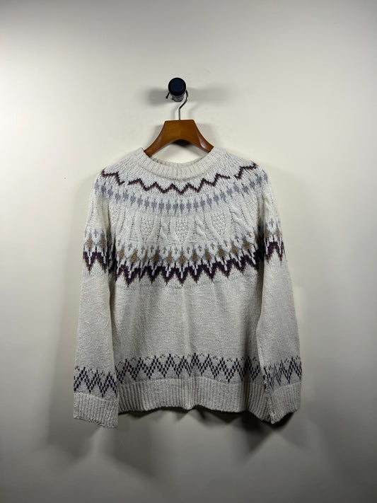 Lambswool Knitted Sweater (Women) (Large/X-Large)