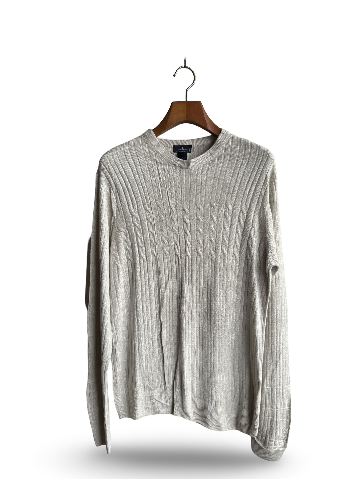 Dockers Cable Knit Acrylic Sweater (Large)