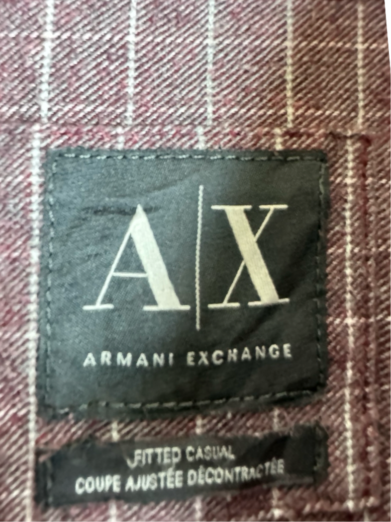 Armani E Buttoned Down Linen Casual Shirt (Small-Medium)