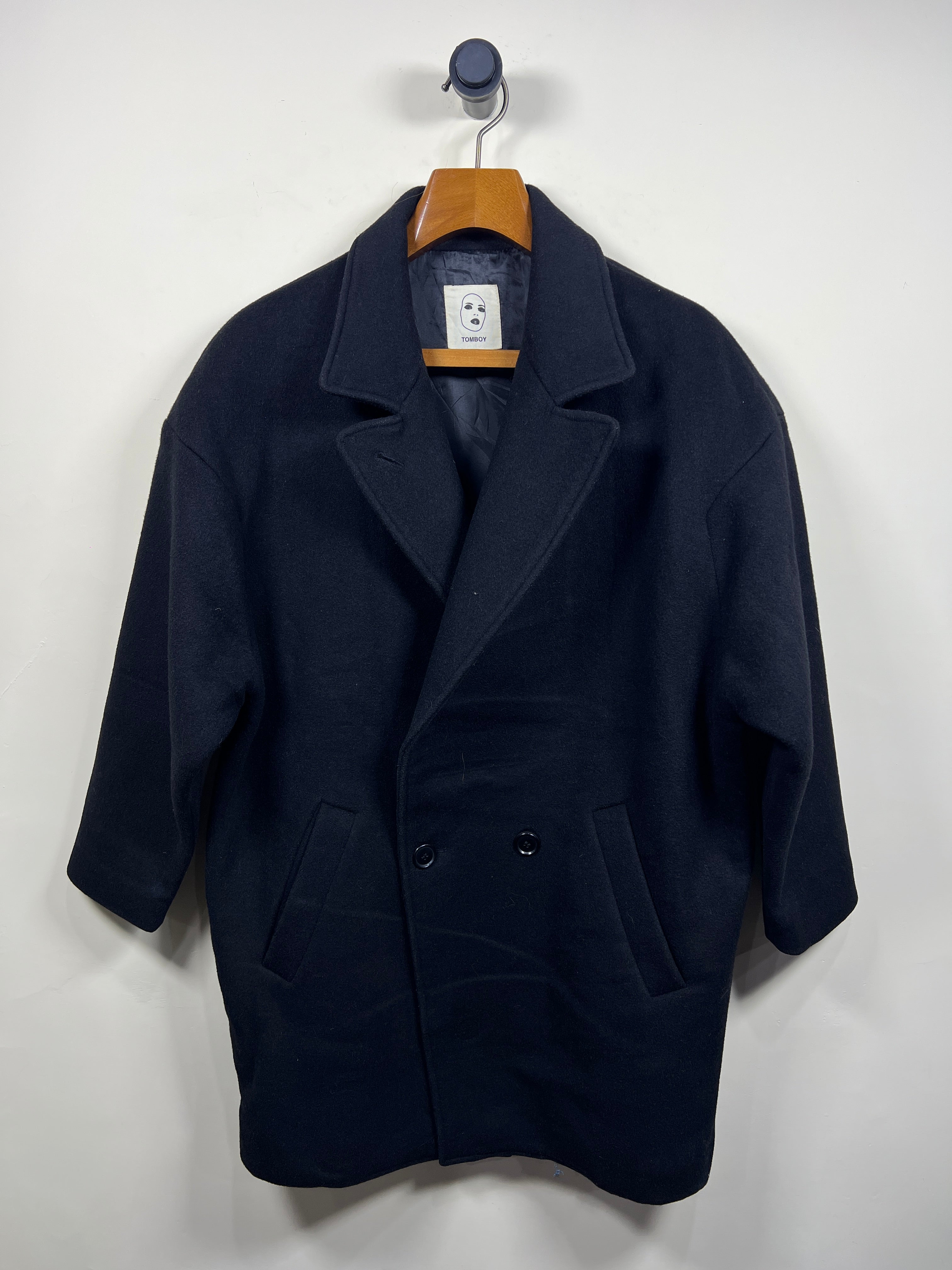 Tom Boy Wool Long Coat (Women) (X-Large)