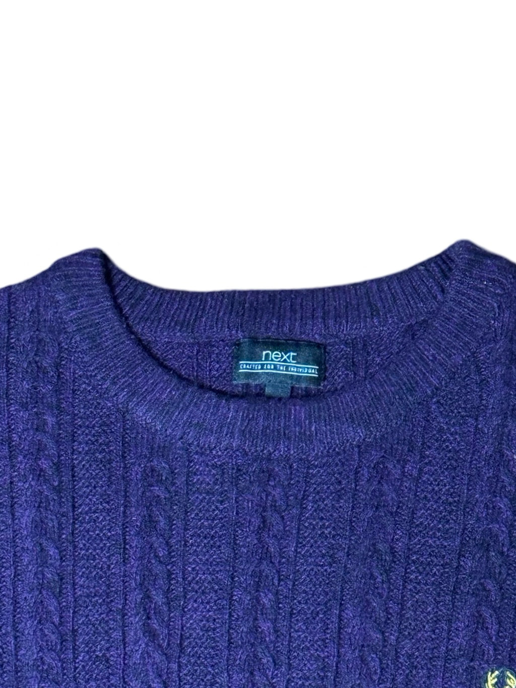 Next Cable Knit Wool Sweater (Small-Medium)