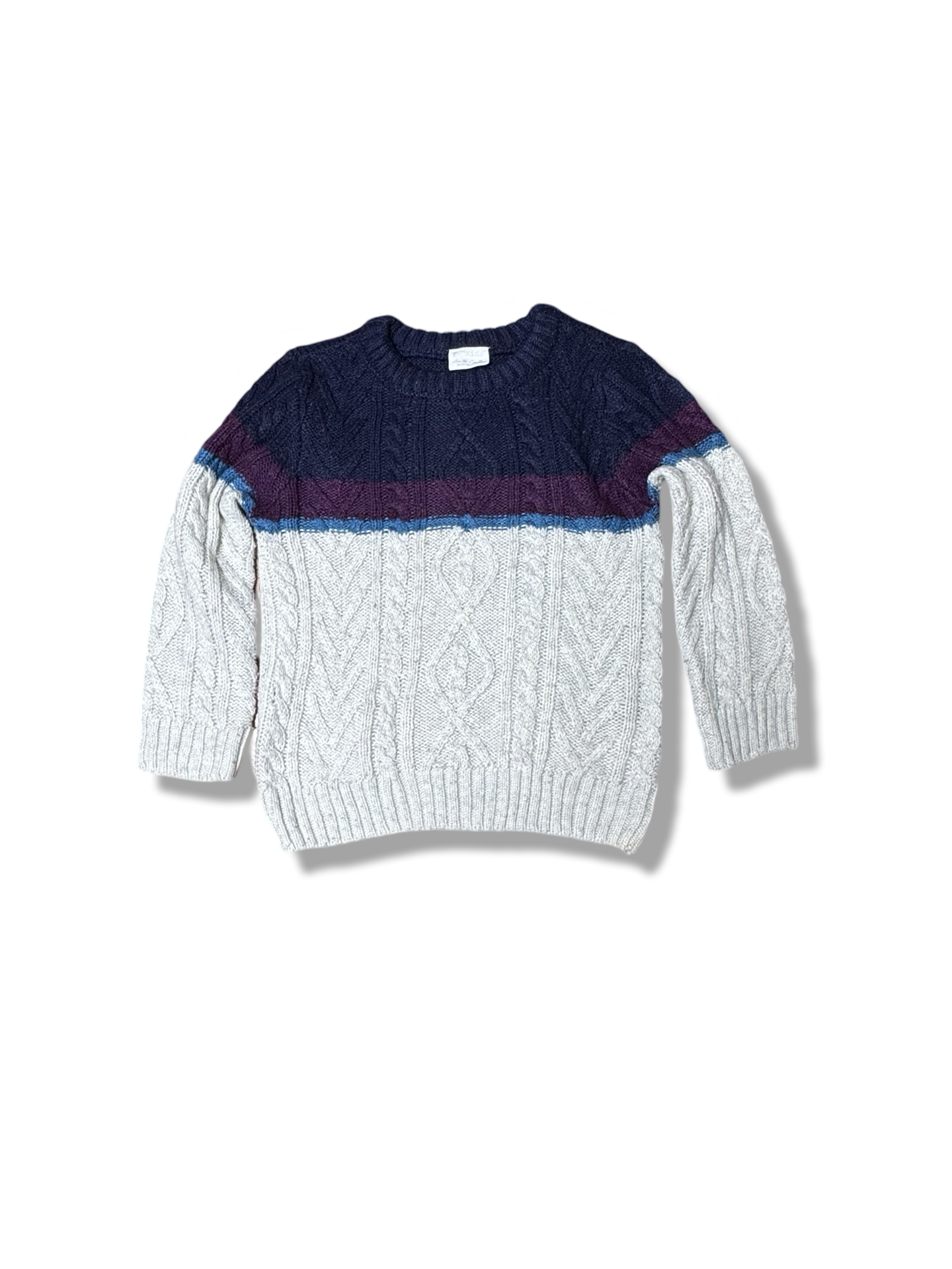 F&F Cable Knitted Wool Sweater Kids (4-6 Years)