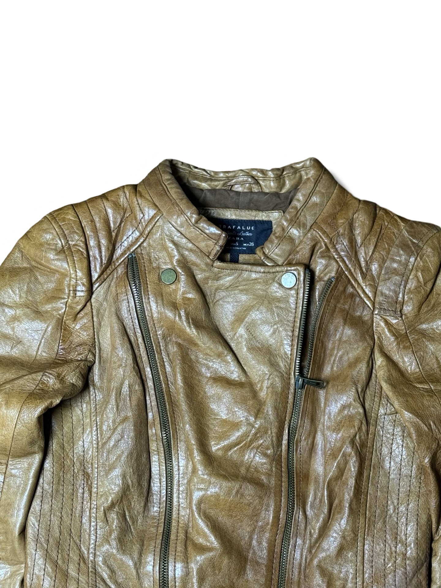 Zara Leather Jacket (F) (Small)