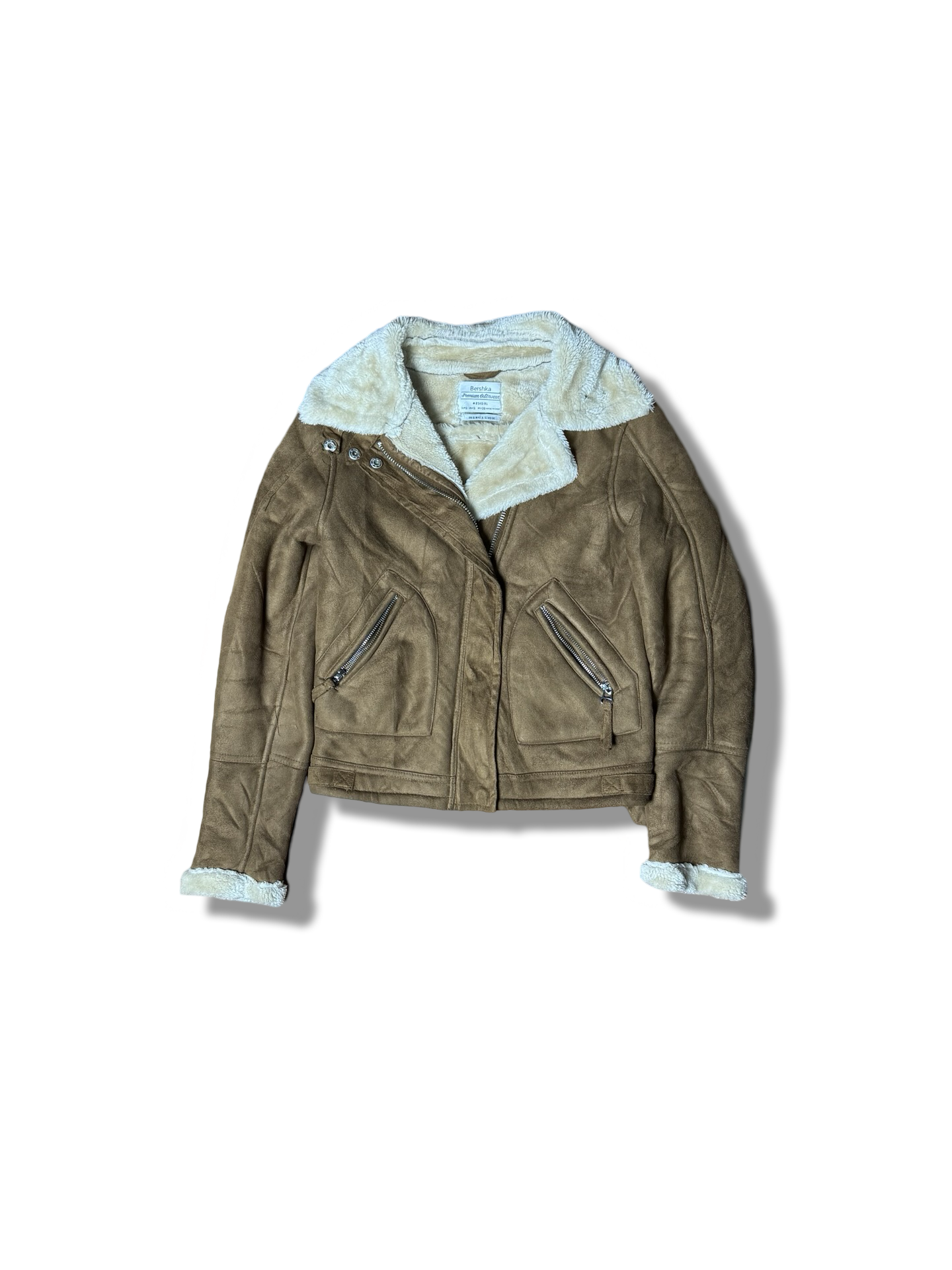 Bershka Suade Jacket (F) (Small)