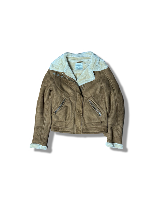 Bershka Suade Jacket (F) (Small)