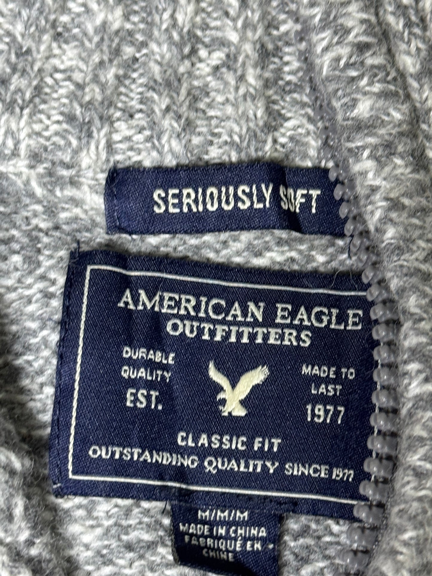 American Eagle Wool Zipper Sweater (Medium)