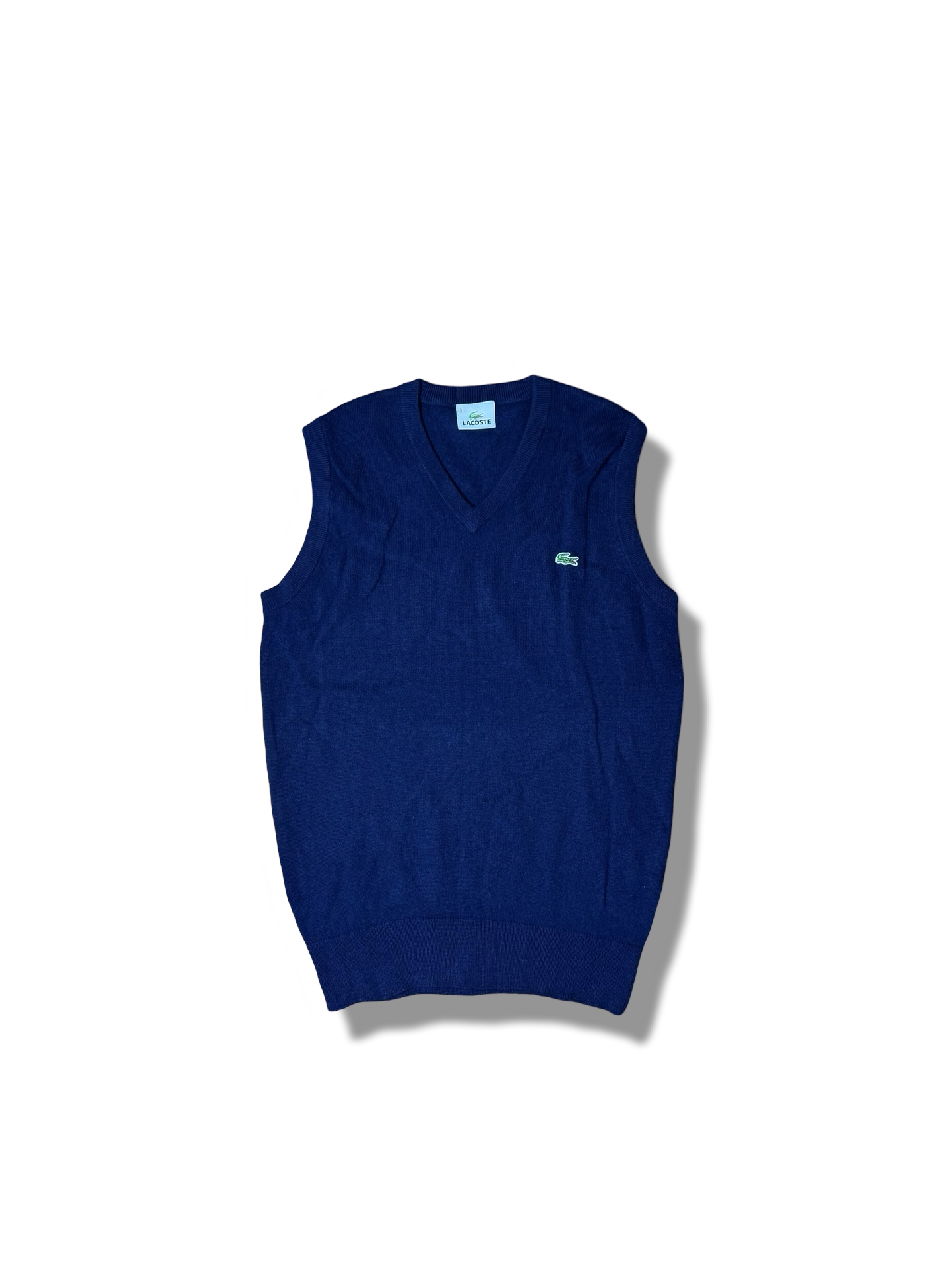 Lacoste Sleeveless Lambswool Sweater (Small)